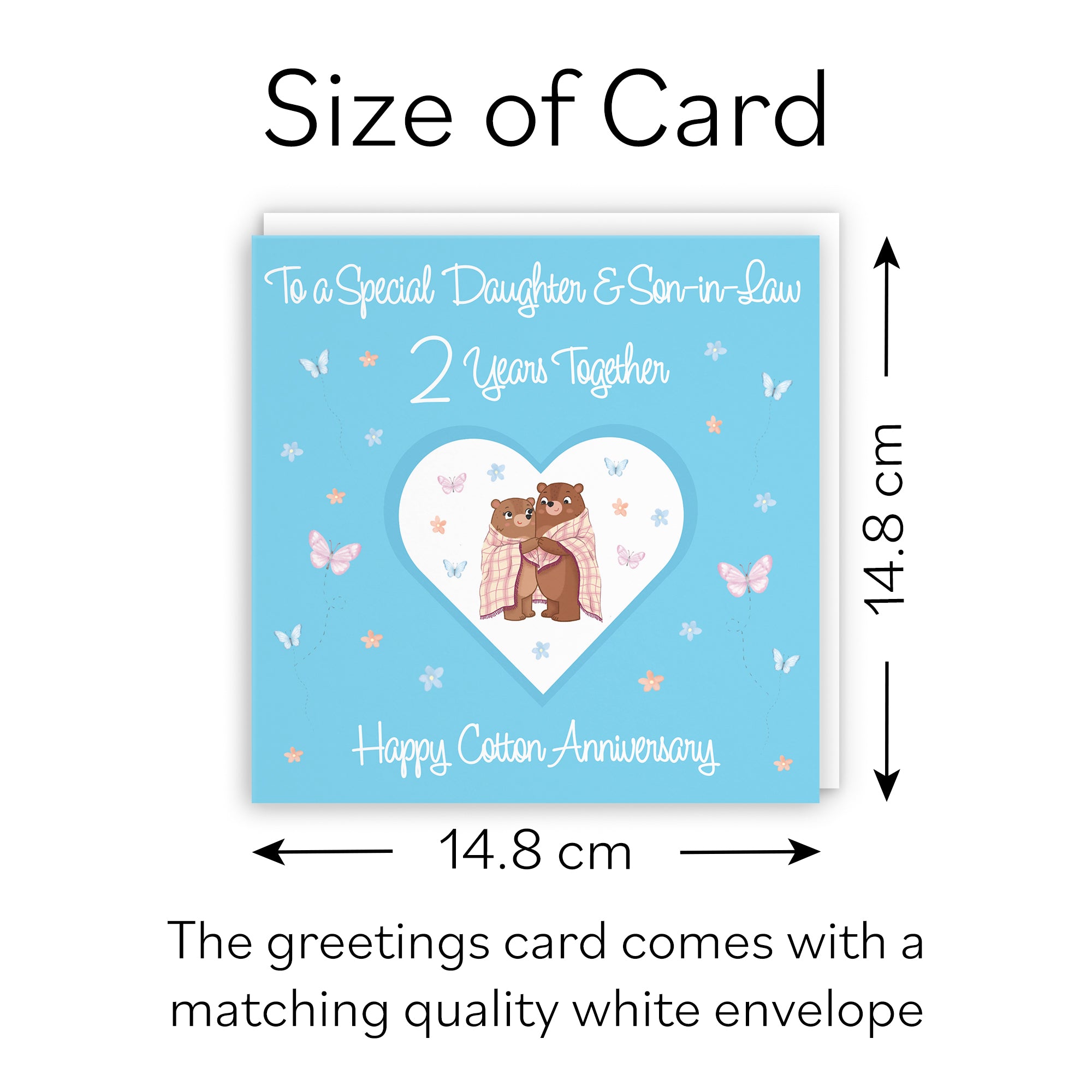 2nd Daughter & Son-in-Law Anniversary Card Romantic Meadows