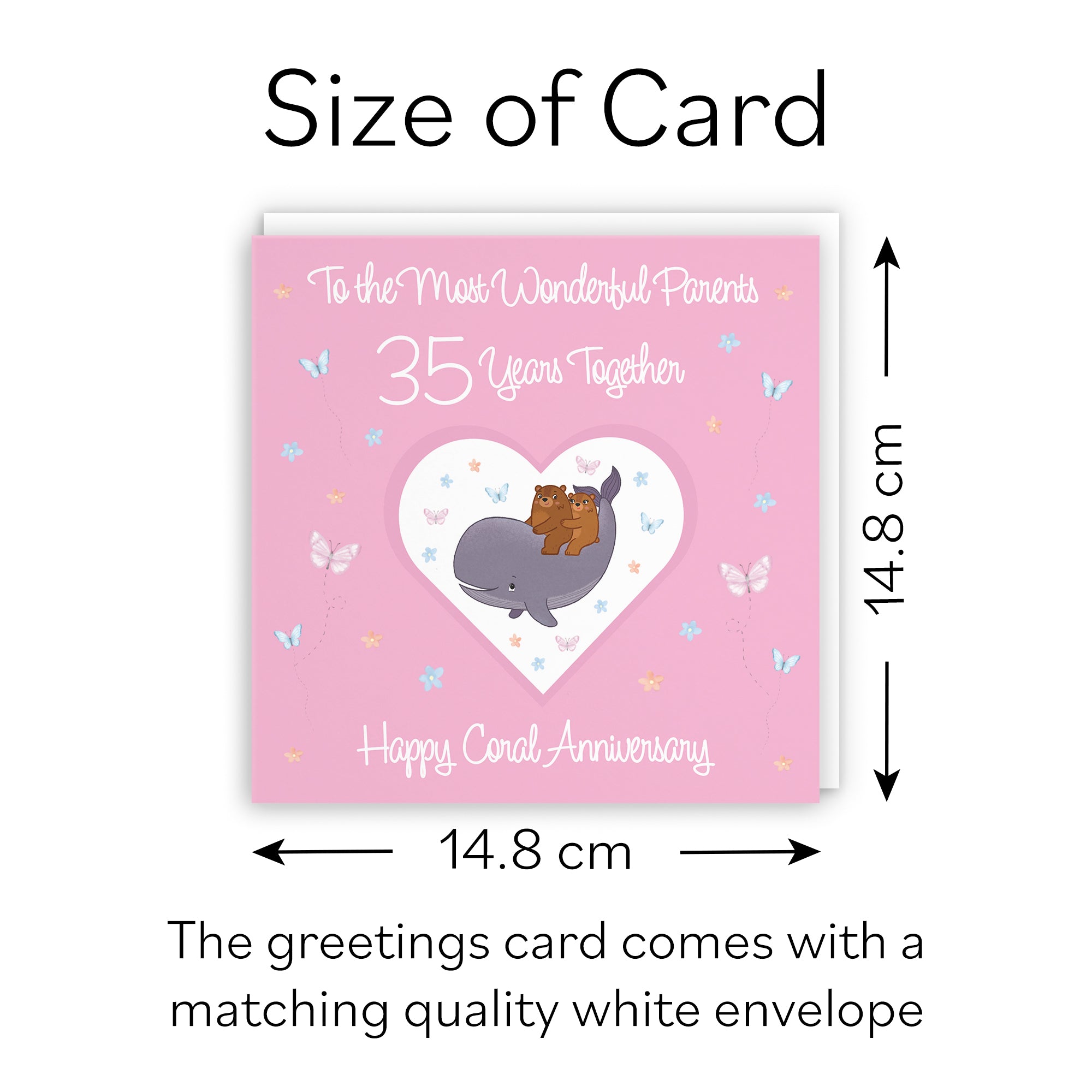 35th Parents Anniversary Card Romantic Meadows