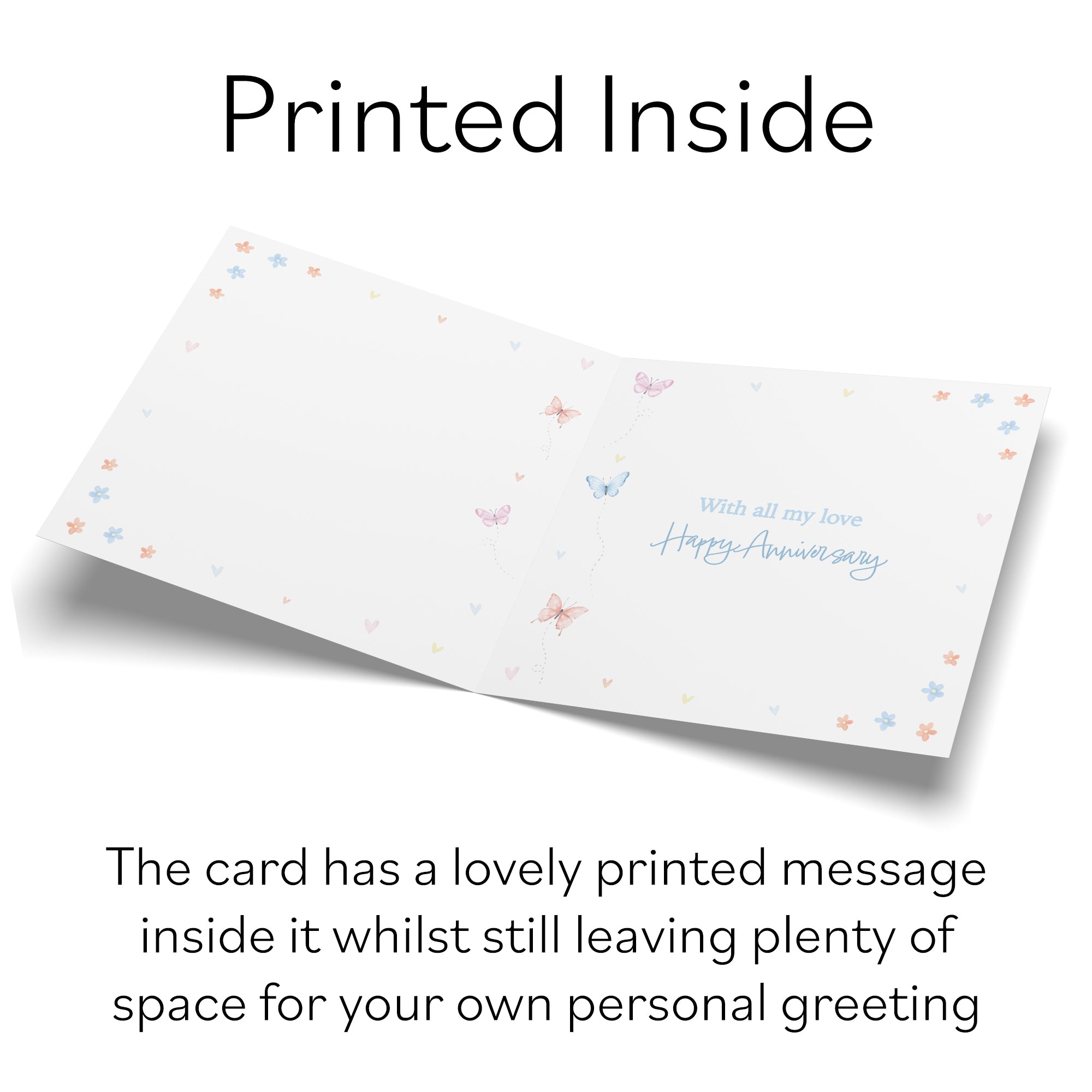 3rd Husband Anniversary Card Leather Romantic Meadows