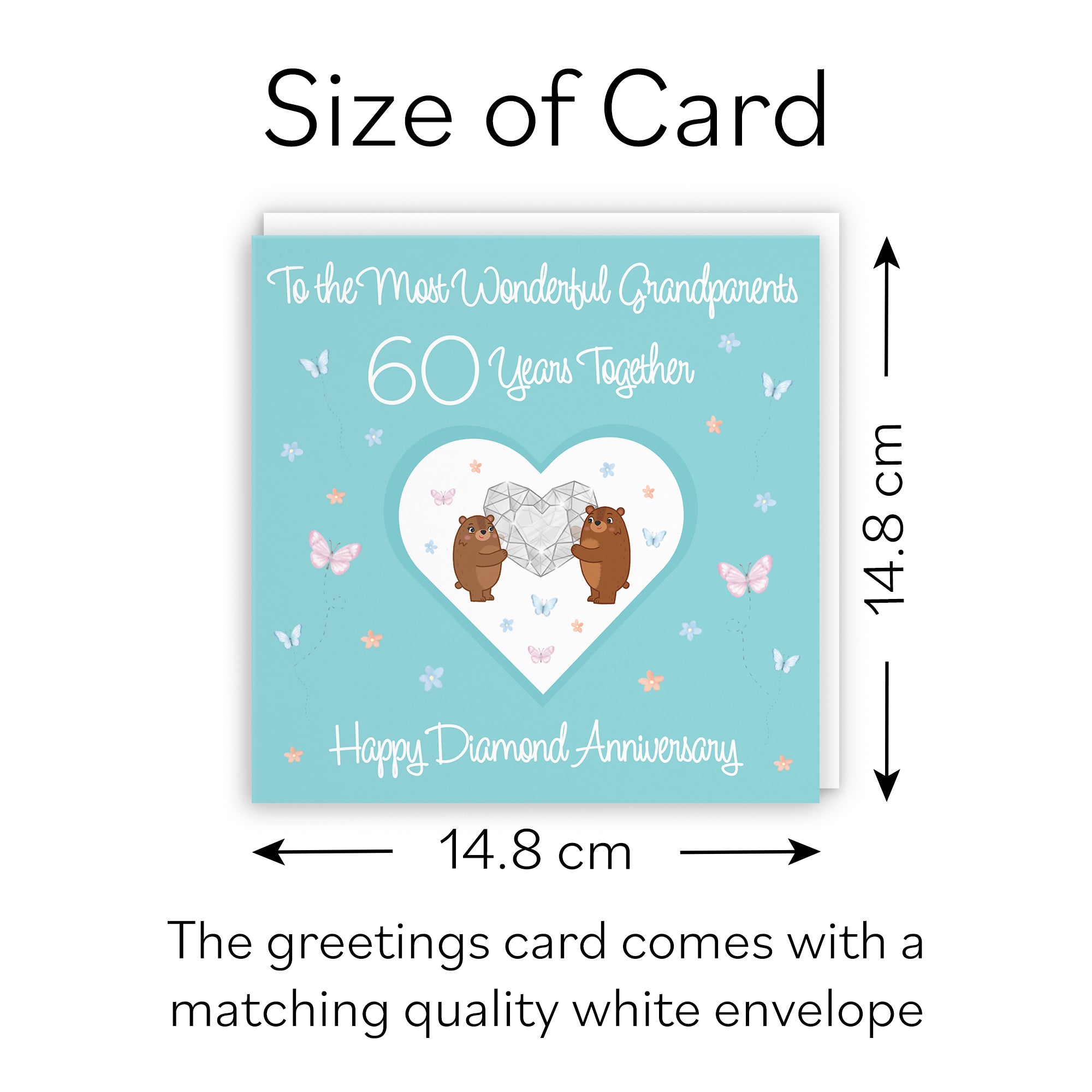 60th Grandparents Anniversary Card Romantic Meadows