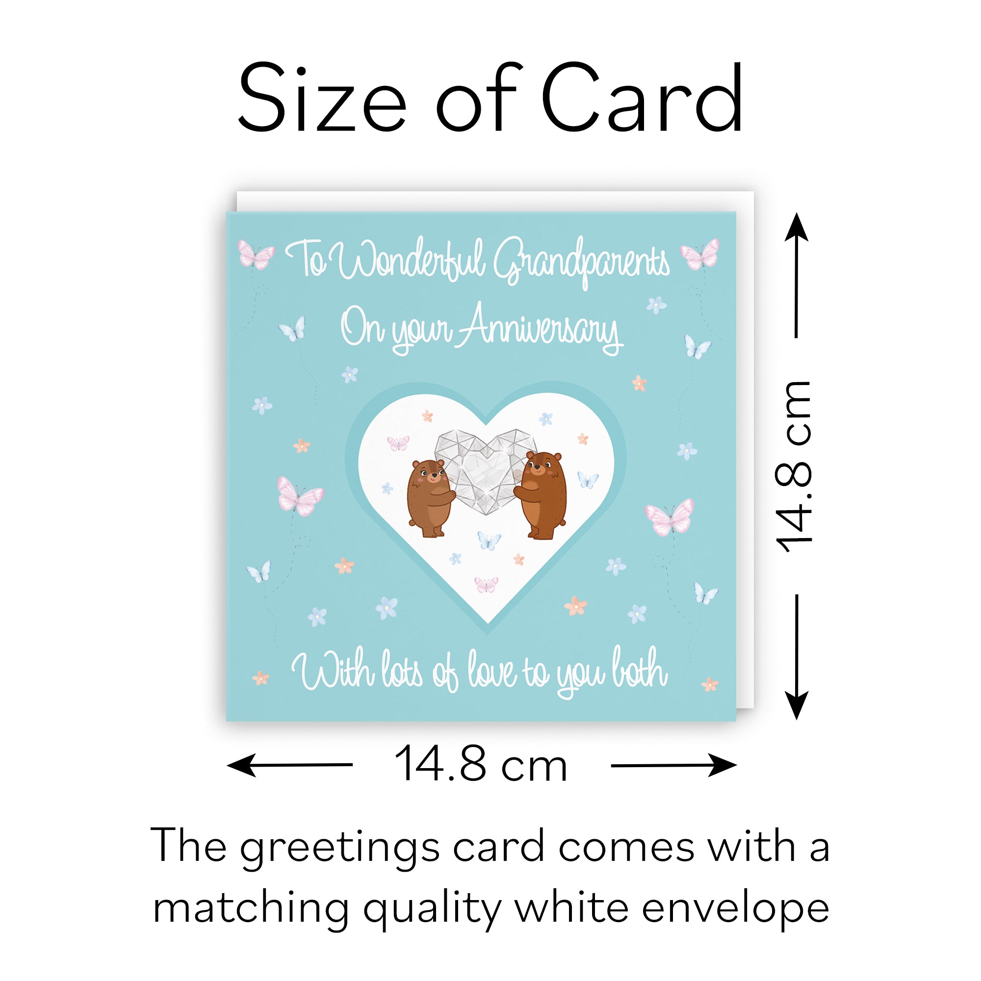 Grandparents Anniversary Card Romantic Meadows