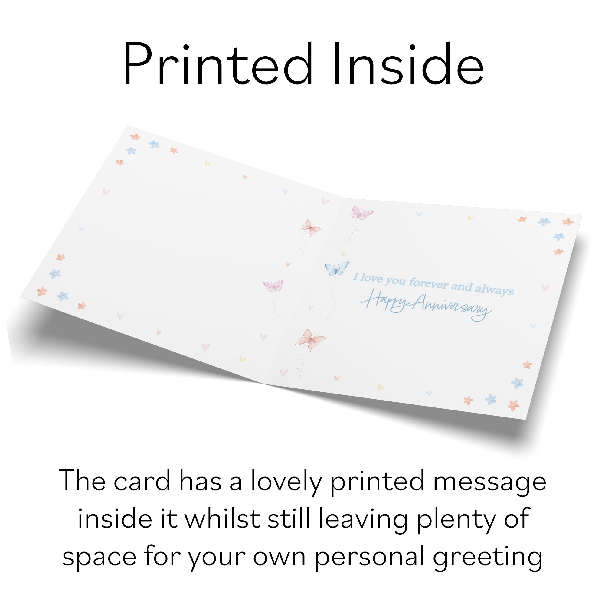 Husband Anniversary Card Romantic Meadows