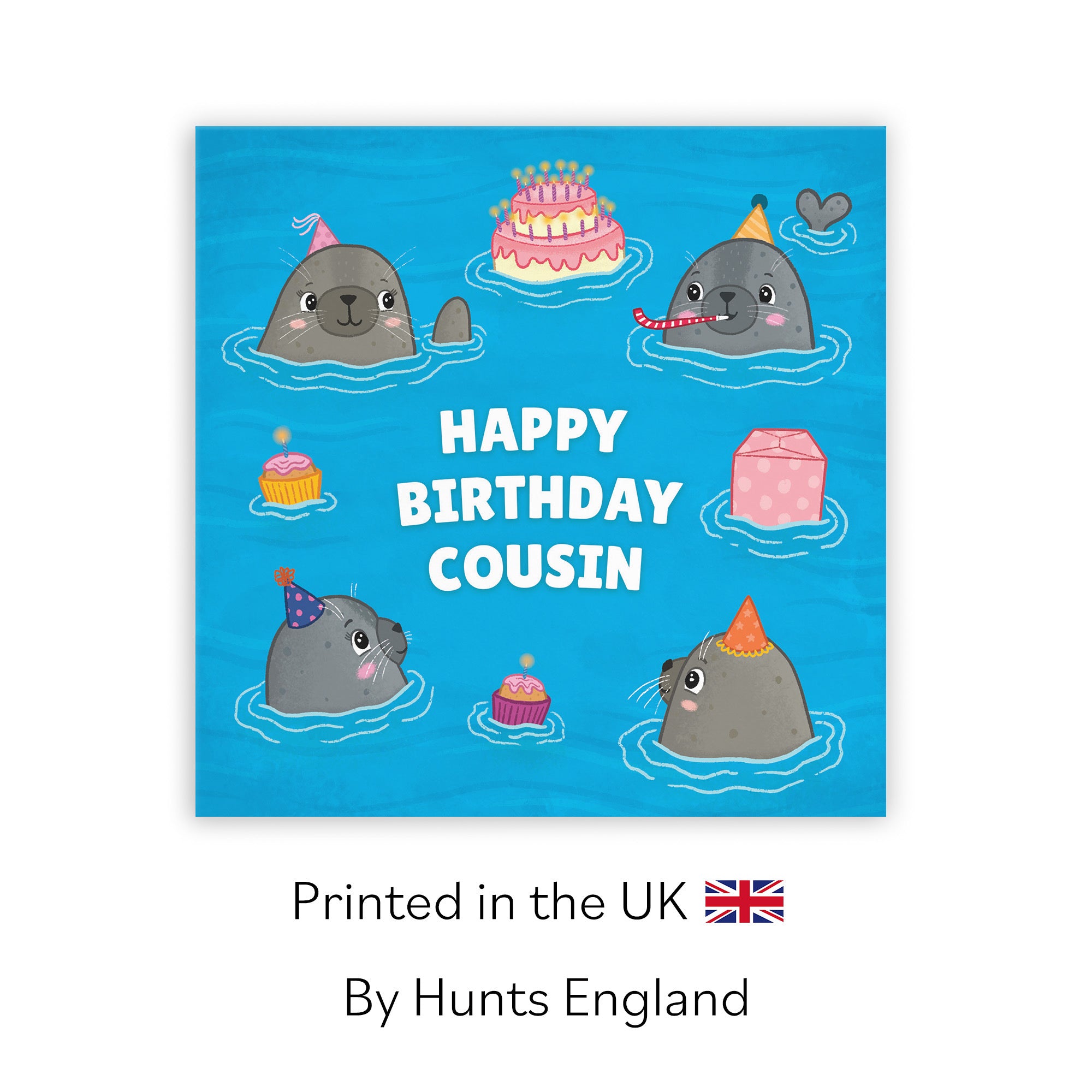 Cousin Cute Seals Birthday Card Ocean - Default Title (LG01737)