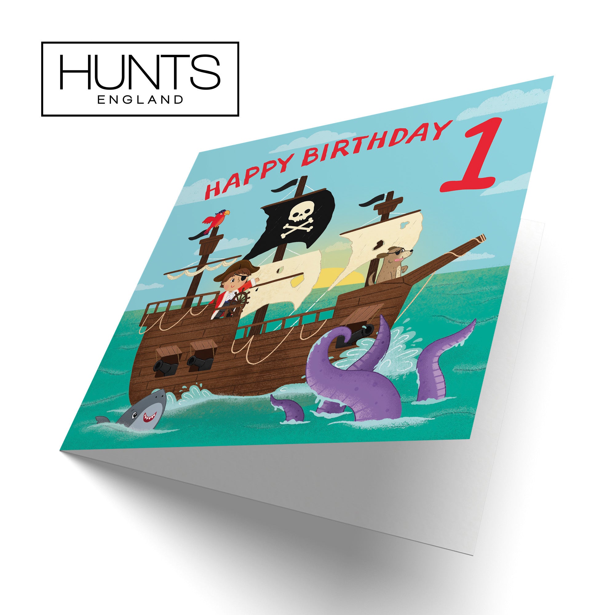 1st Boys Pirate Ship Birthday Card Imagination - Default Title (LG02007)
