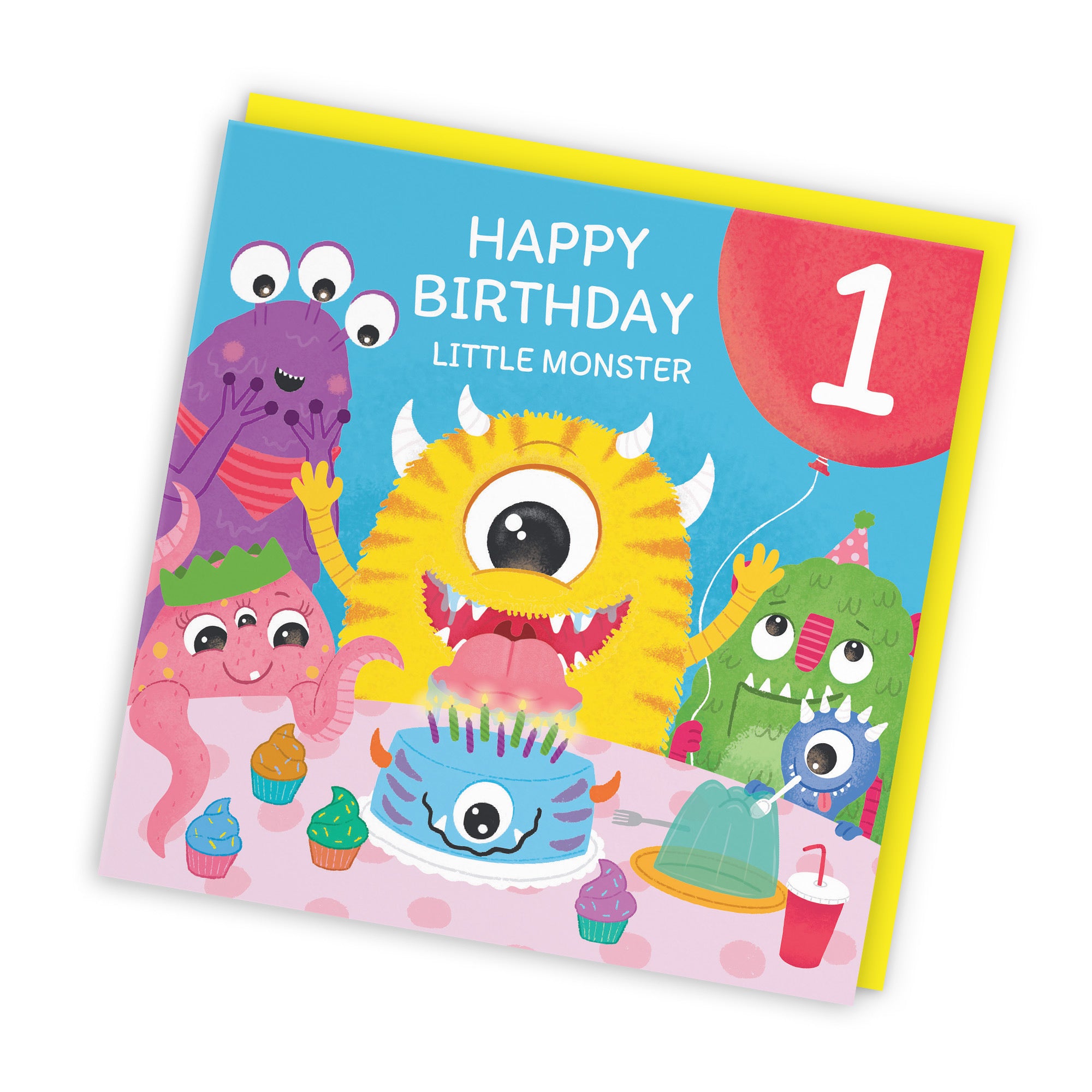 1st Birthday Monsters Party Card Little Monster Imagination - Default Title (LG02071)