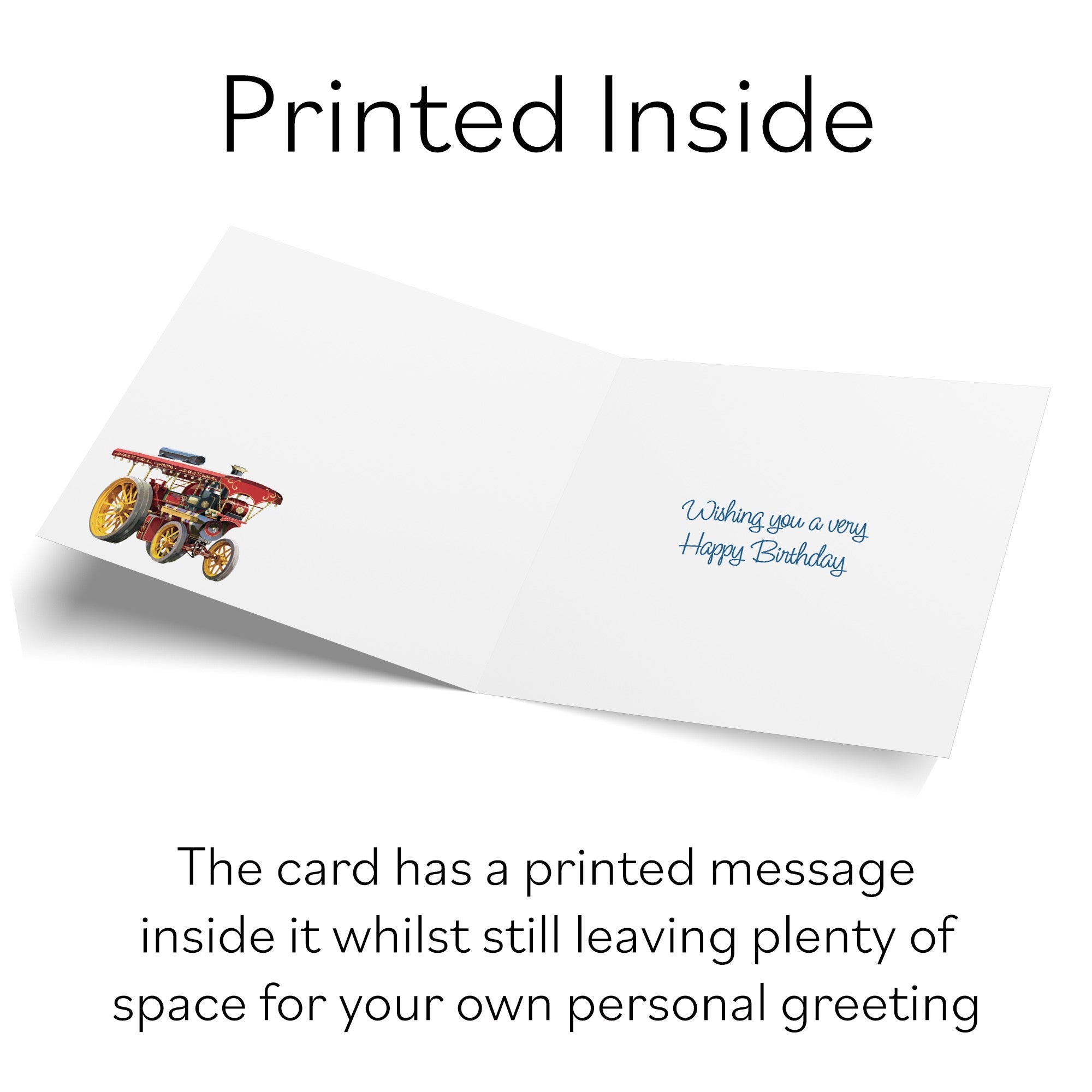 80th Someone Special Traction Engine Birthday Card Milo's Gallery - Default Title (RT03902)