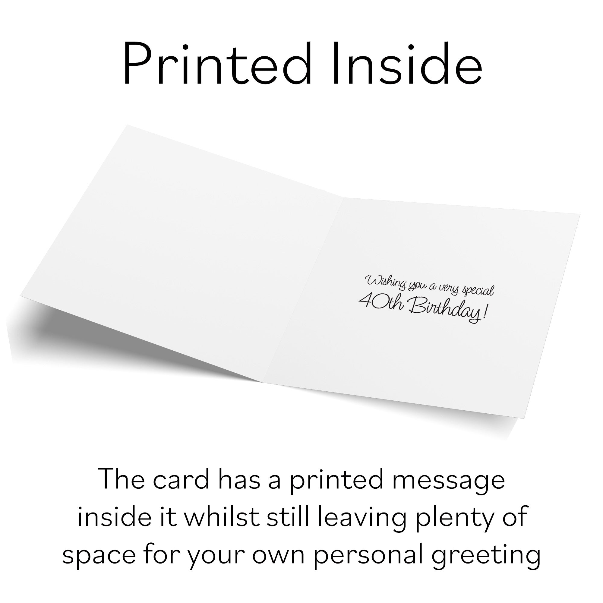 40th Classic Sports Car Birthday Card Milo's Gallery - Default Title (RT05659)