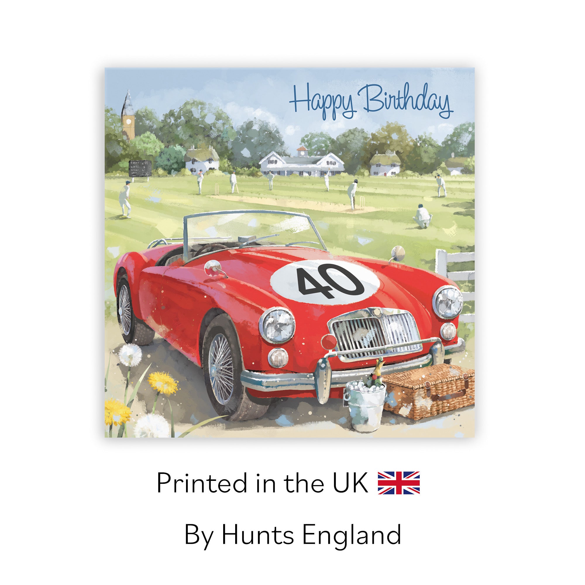 40th Classic Sports Car Birthday Card Milo's Gallery - Default Title (RT05659)