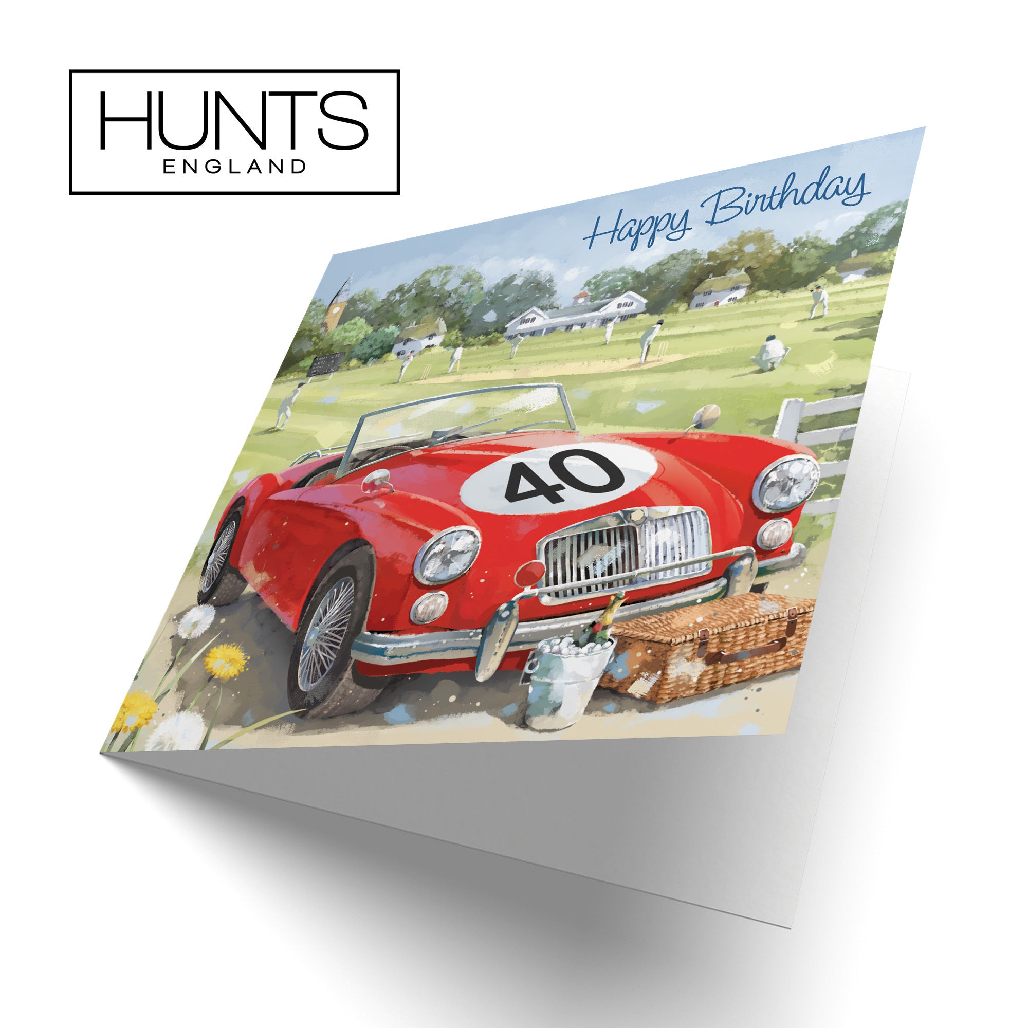 40th Classic Sports Car Birthday Card Milo's Gallery - Default Title (RT05659)