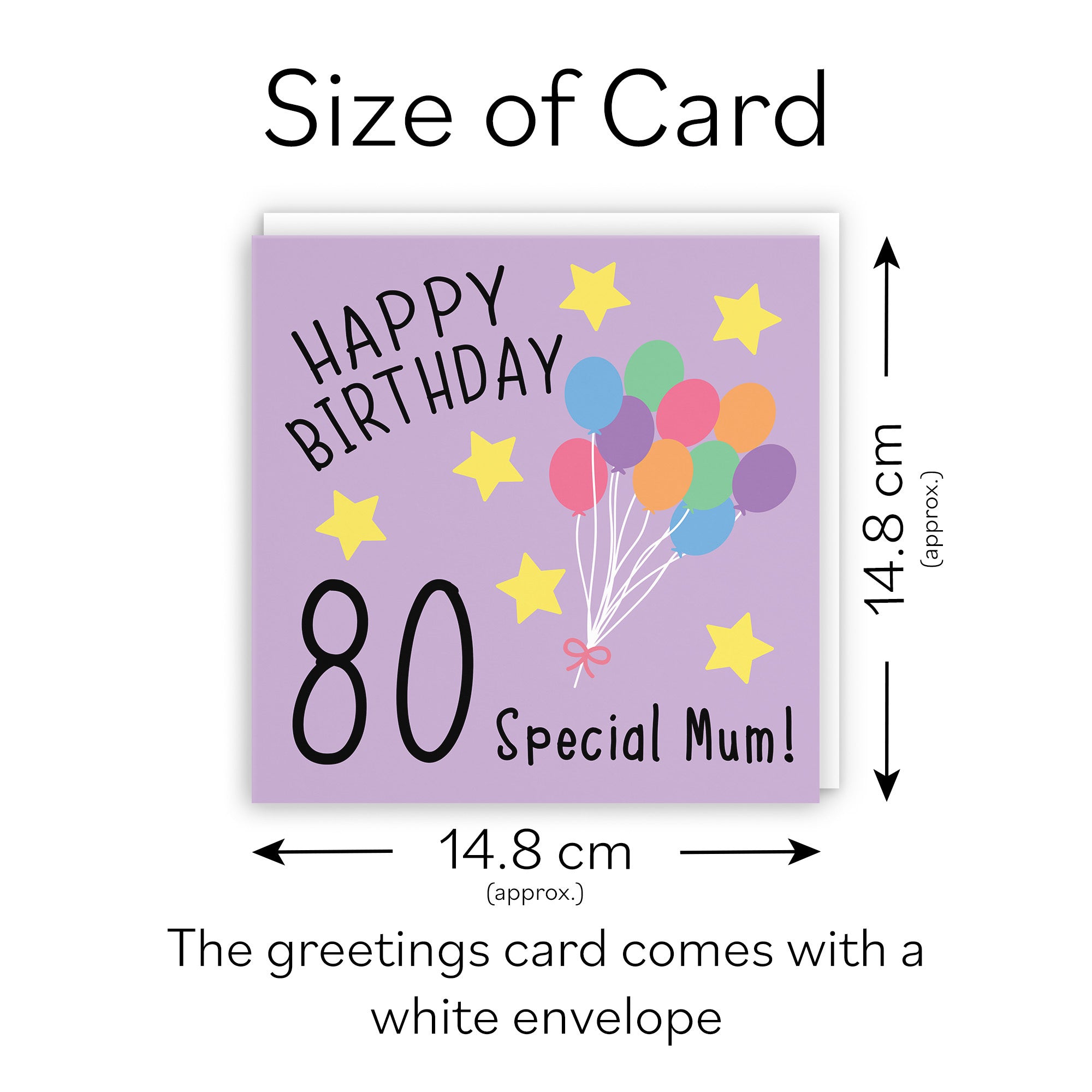 80th Mum Birthday Card Original - Default Title (TH02008)