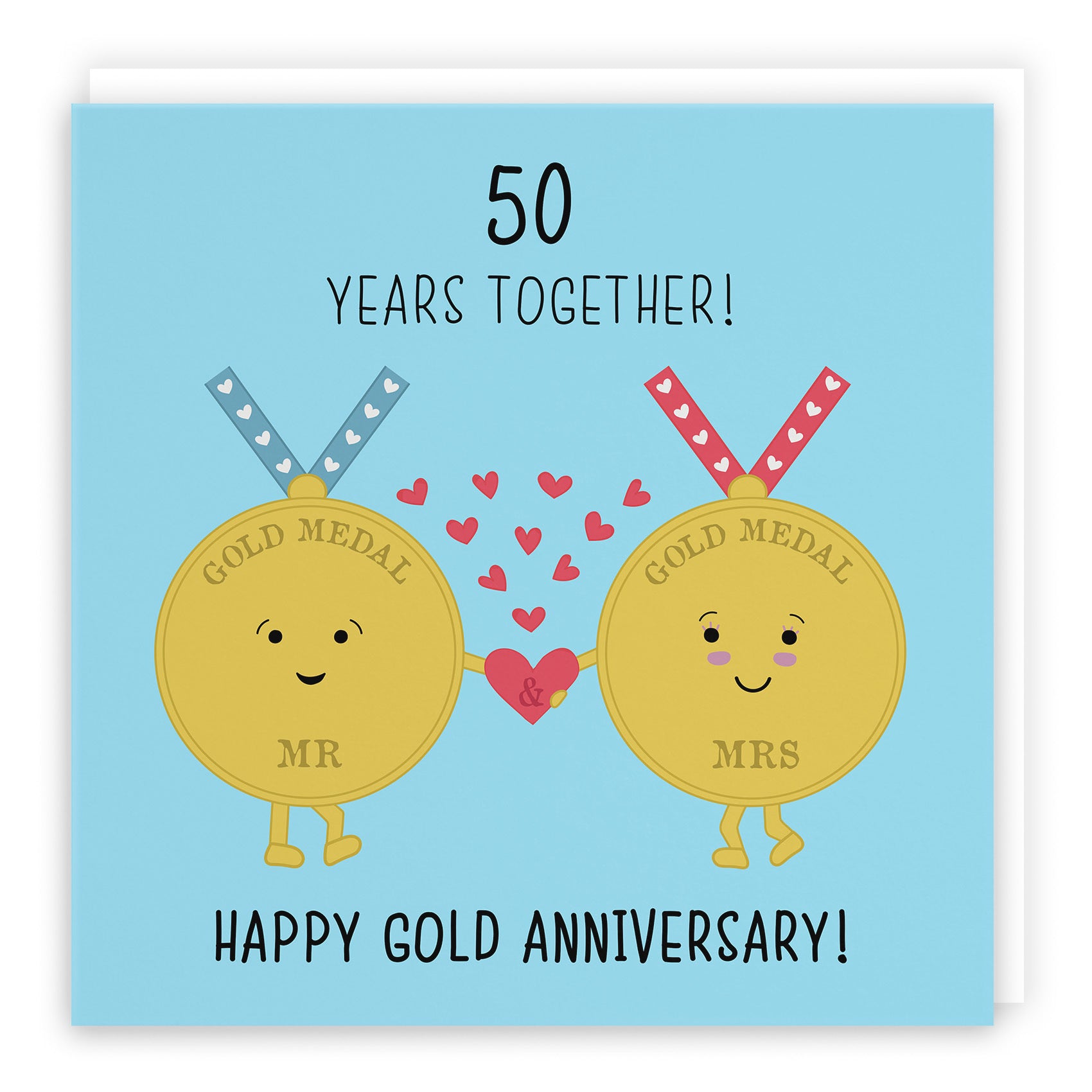 50th Anniversary Card Gold Medals Iconic - Default Title (TH02028)