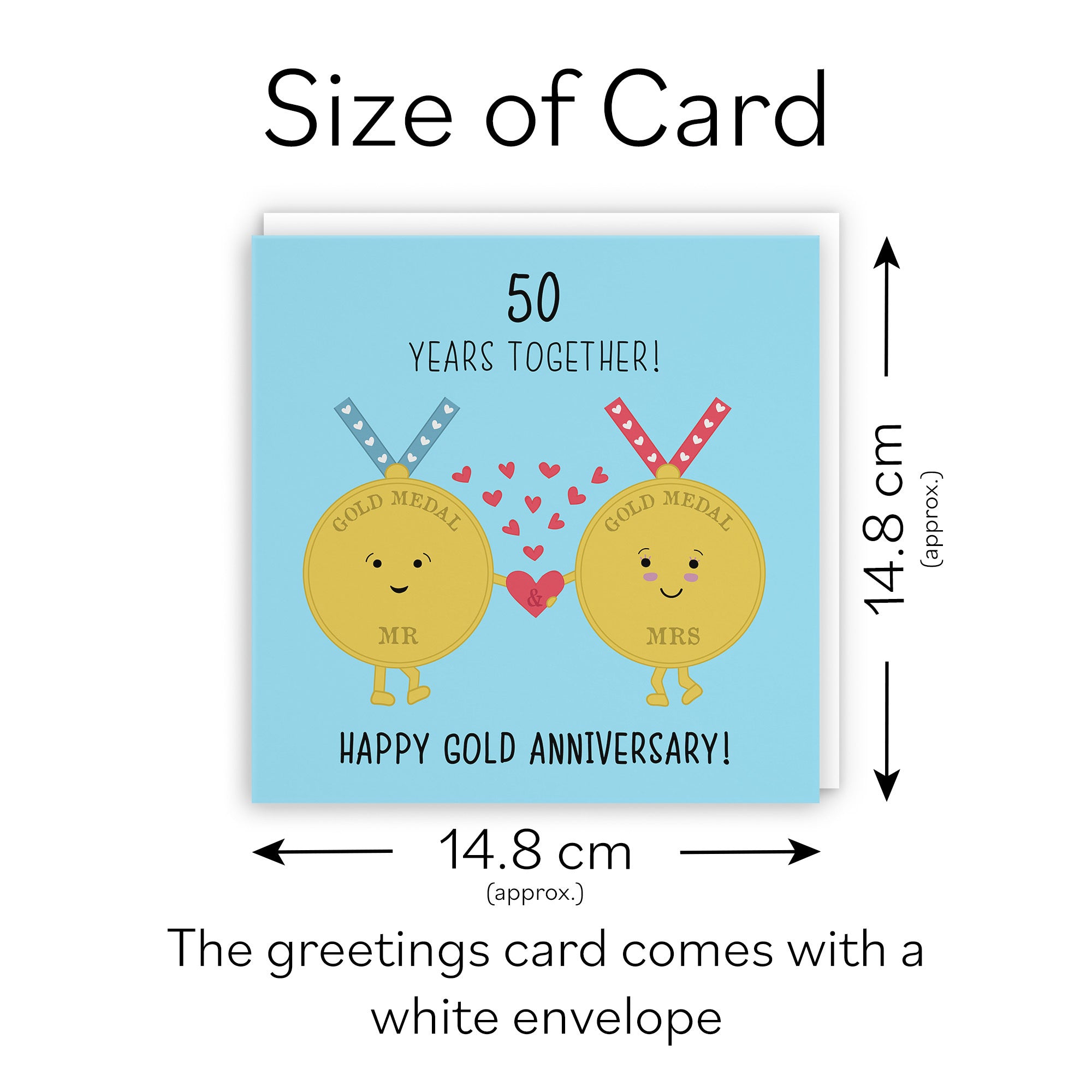 50th Anniversary Card Gold Medals Iconic - Default Title (TH02028)