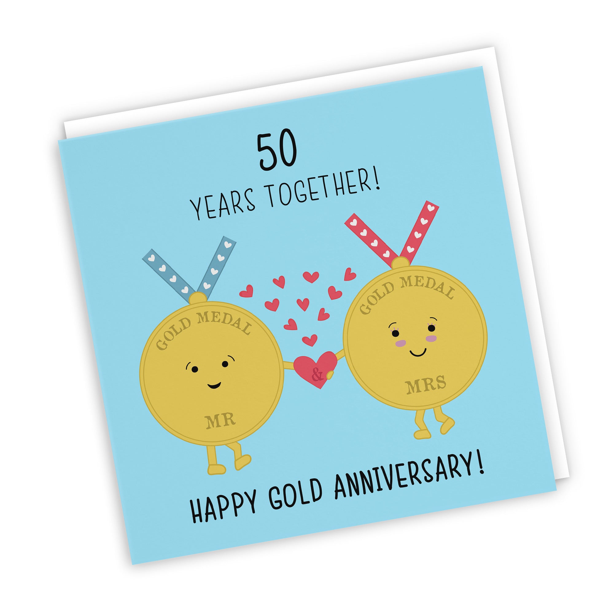 50th Anniversary Card Gold Medals Iconic - Default Title (TH02028)