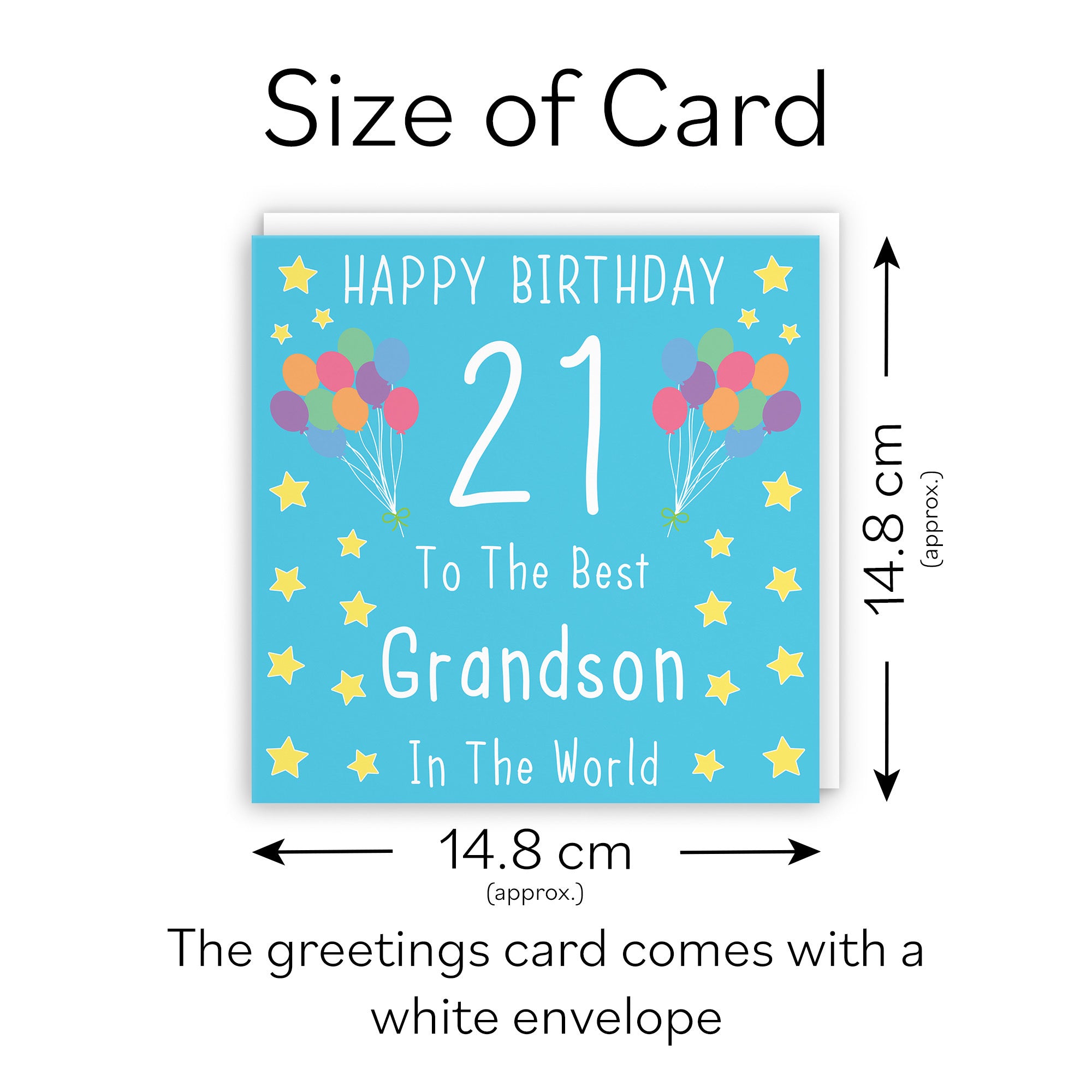 21st Grandson Birthday Card Iconic - Default Title (TH02036)