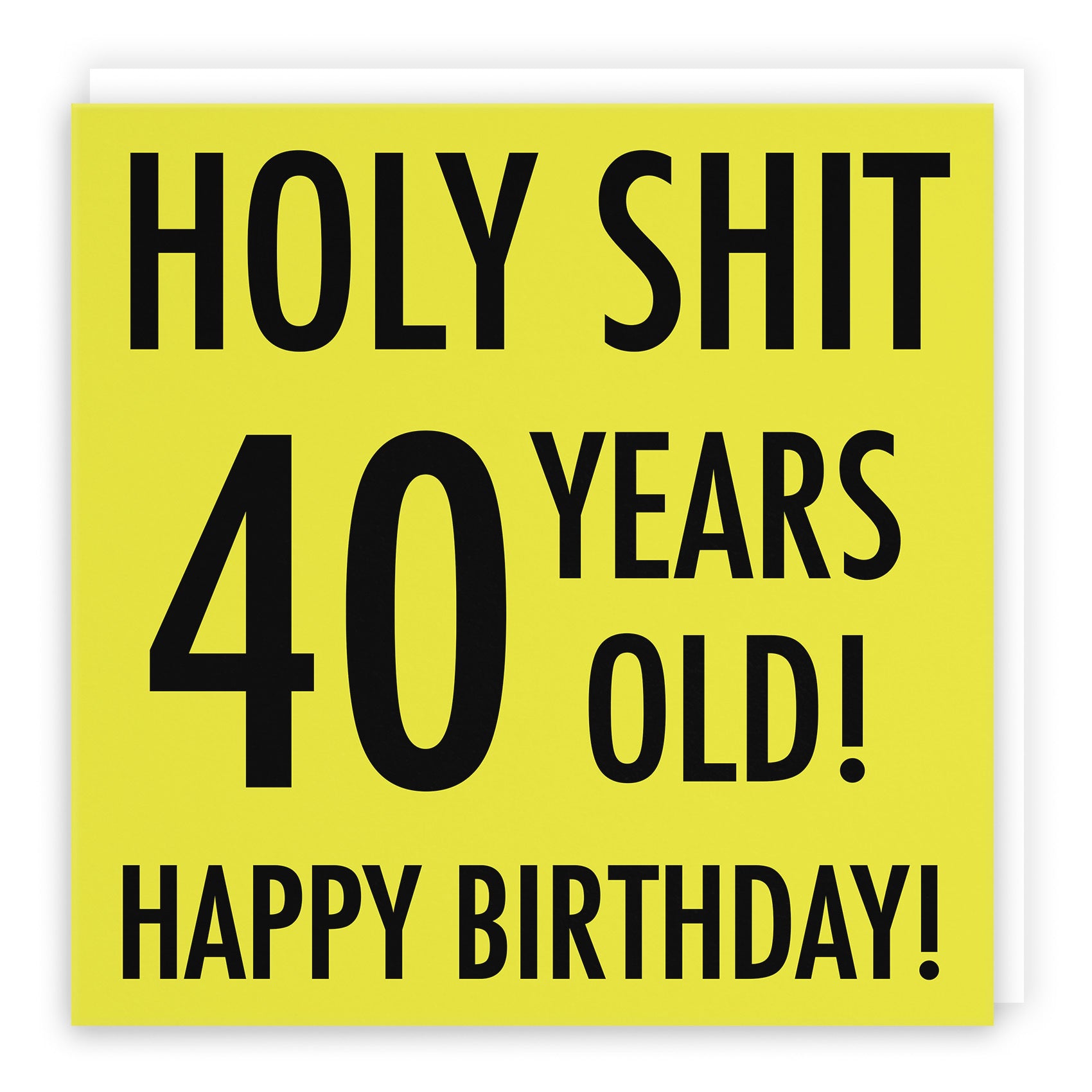 40th Birthday Card Holy Shit Urban Colour - Default Title (TH02075)