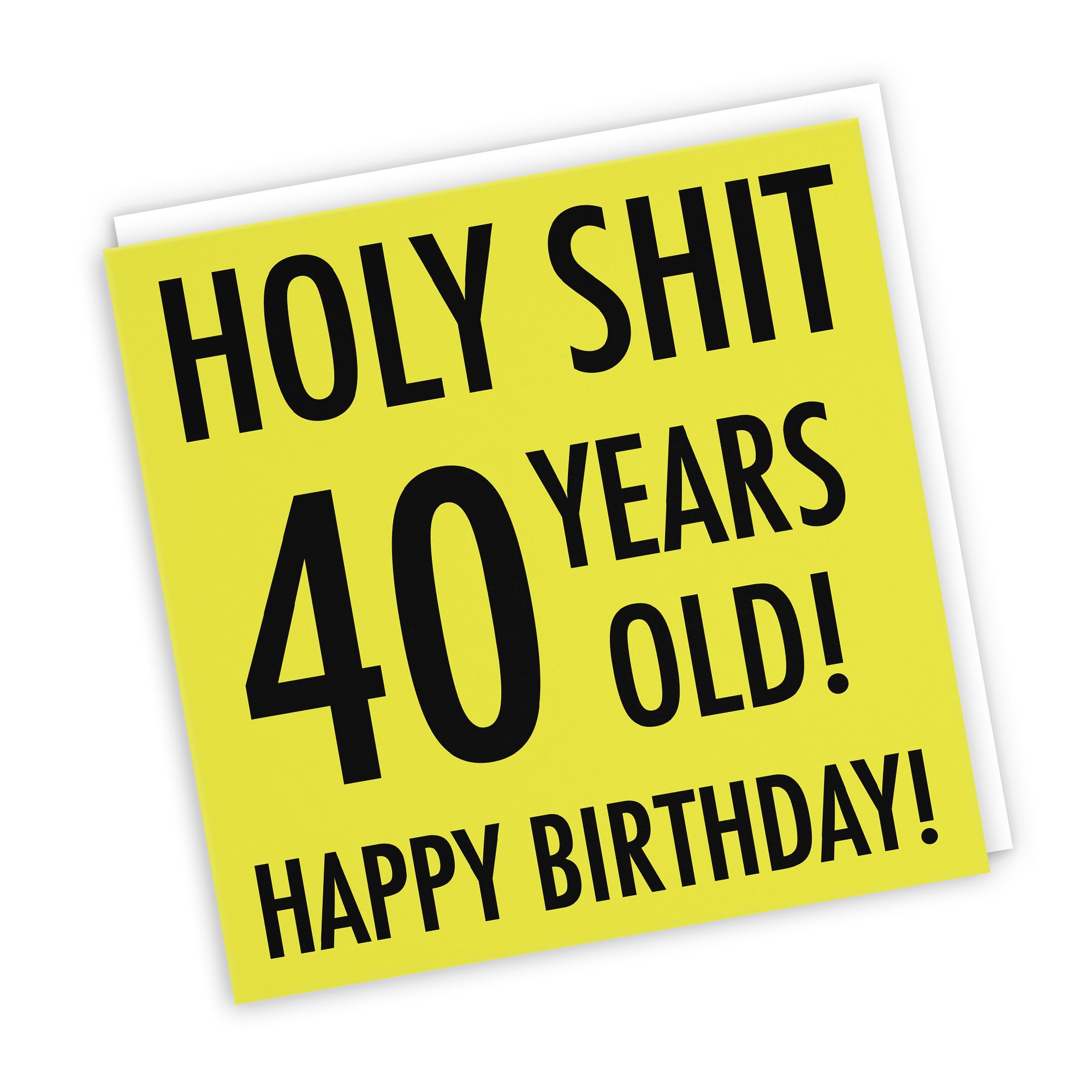 40th Birthday Card Holy Shit Urban Colour - Default Title (TH02075)