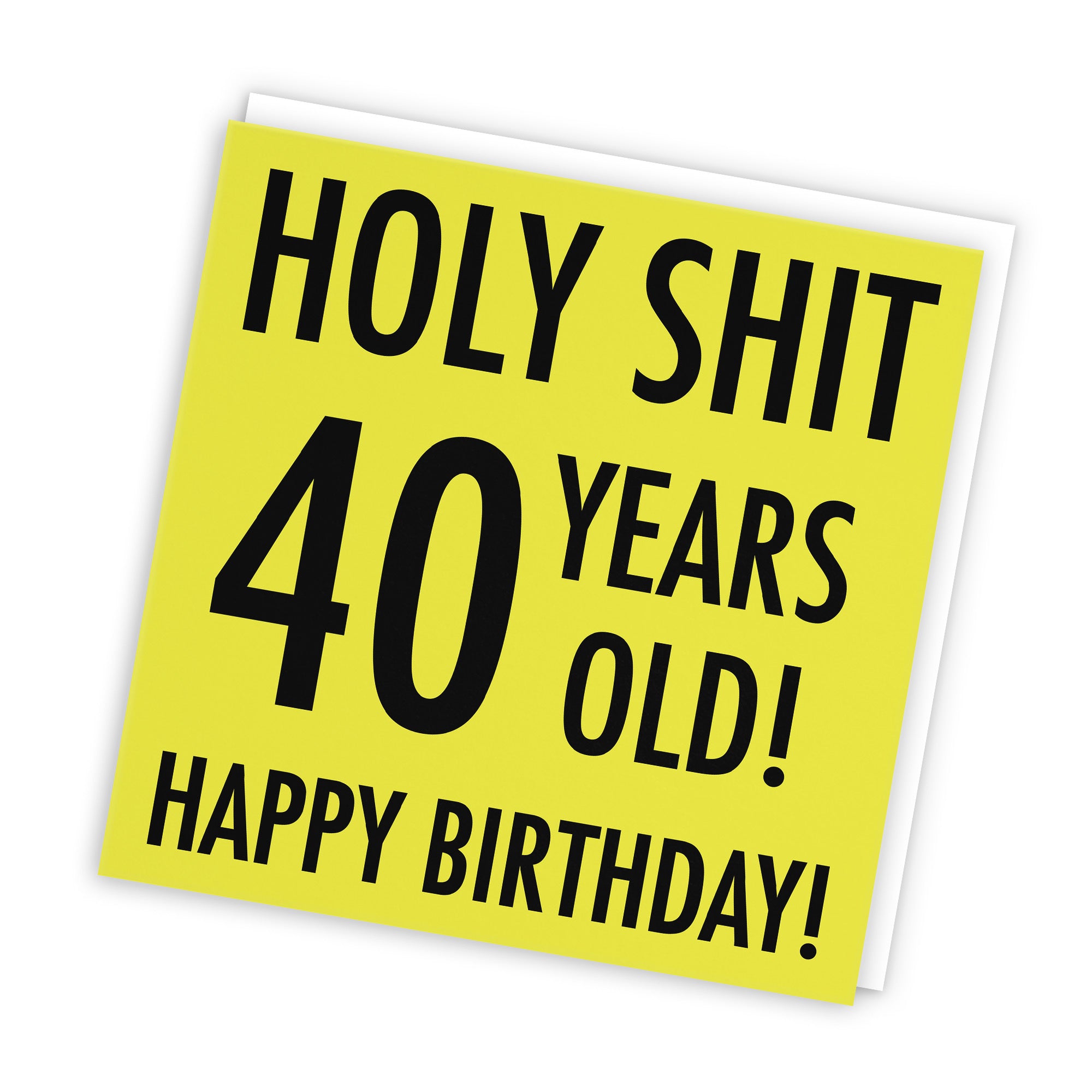 40th Birthday Card Holy Shit Urban Colour - Default Title (TH02075)