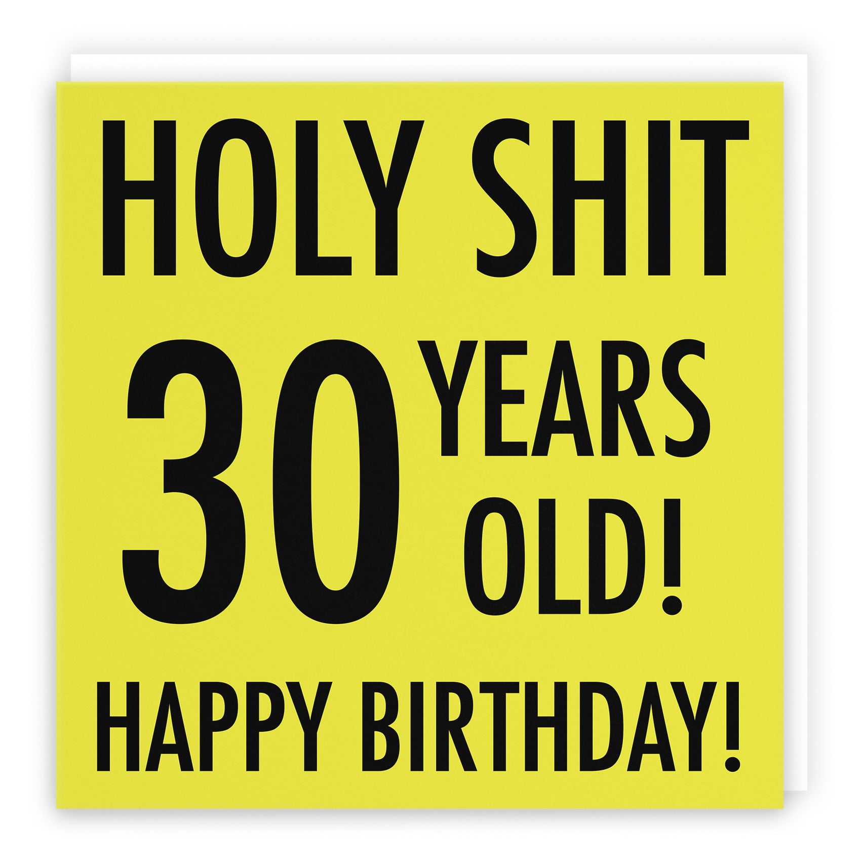 30th Birthday Card Holy Shit Urban Colour - Default Title (TH02076)