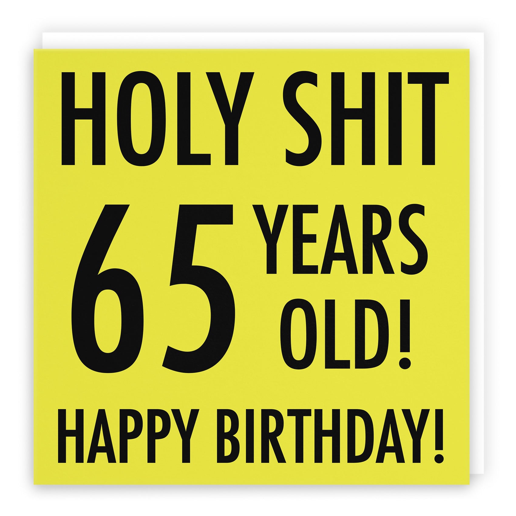 65th Birthday Card Holy Shit Urban Colour - Default Title (TH02079)