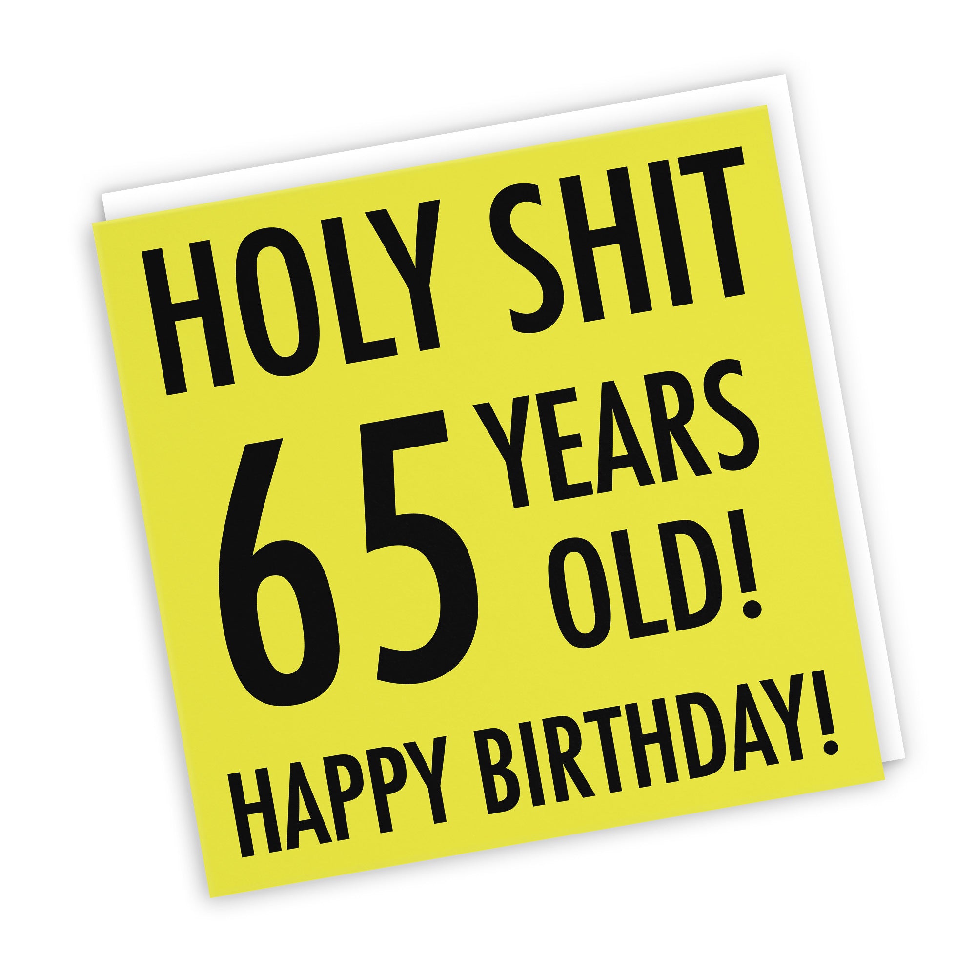 65th Birthday Card Holy Shit Urban Colour - Default Title (TH02079)