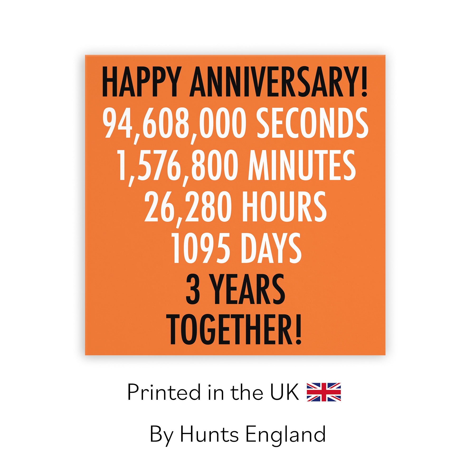 3rd Anniversary Card Urban Colour - Default Title (TH02107)