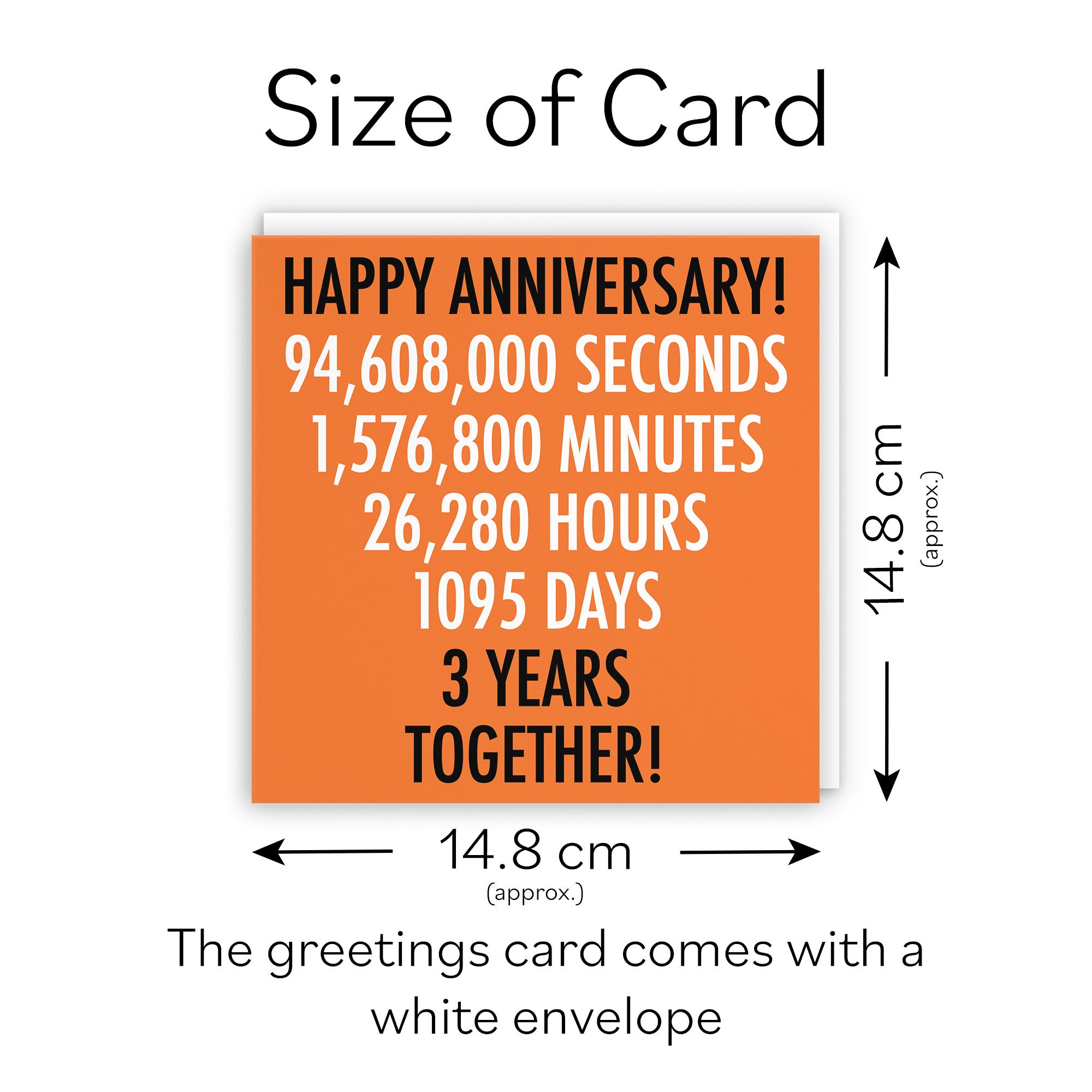 3rd Anniversary Card Urban Colour - Default Title (TH02107)