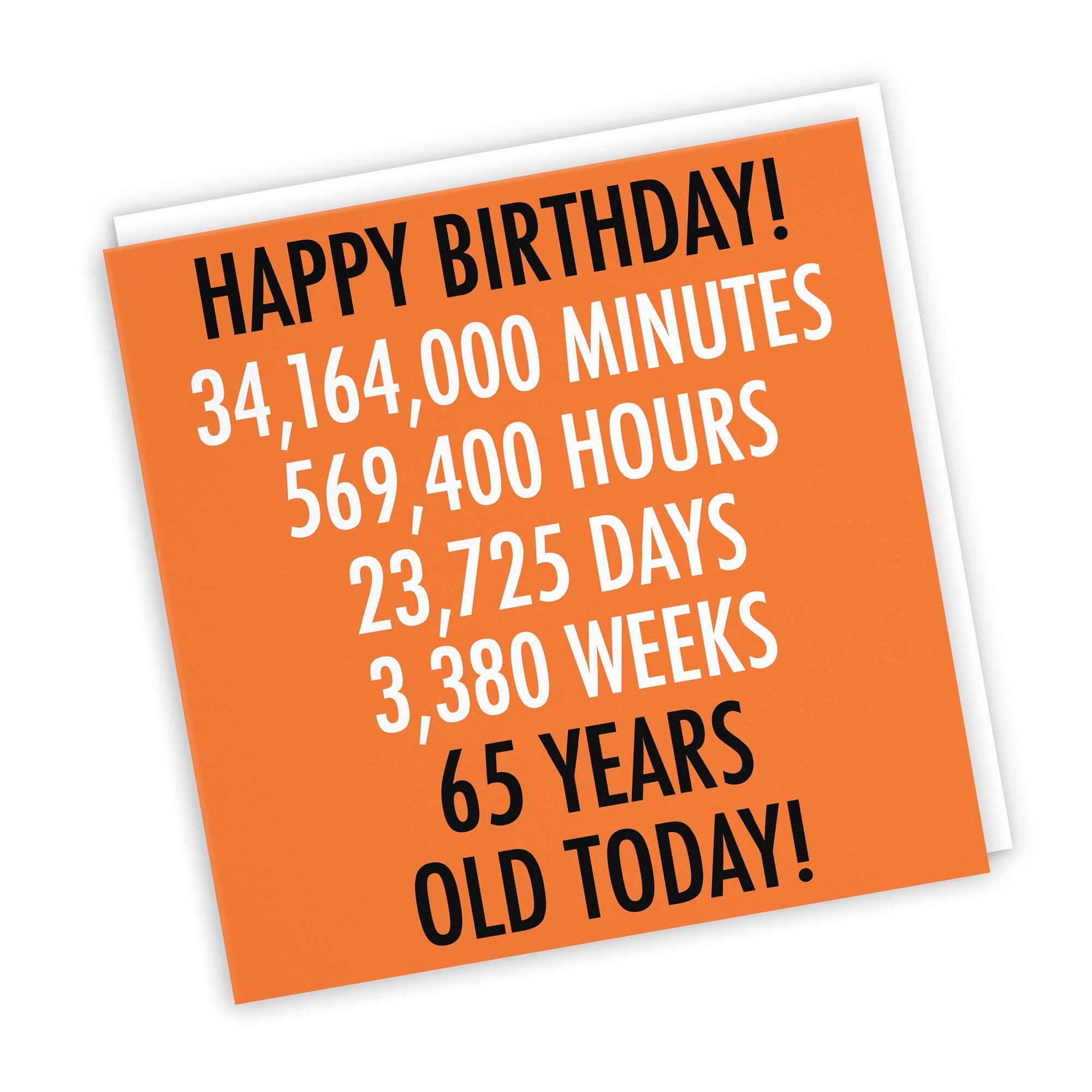 65th Birthday Card Urban Colour - Default Title (TH02110)