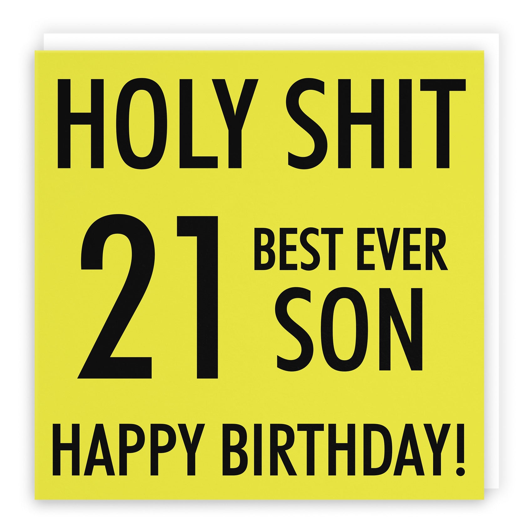21st Son Birthday Card Holy Shit - Default Title (TH02114)