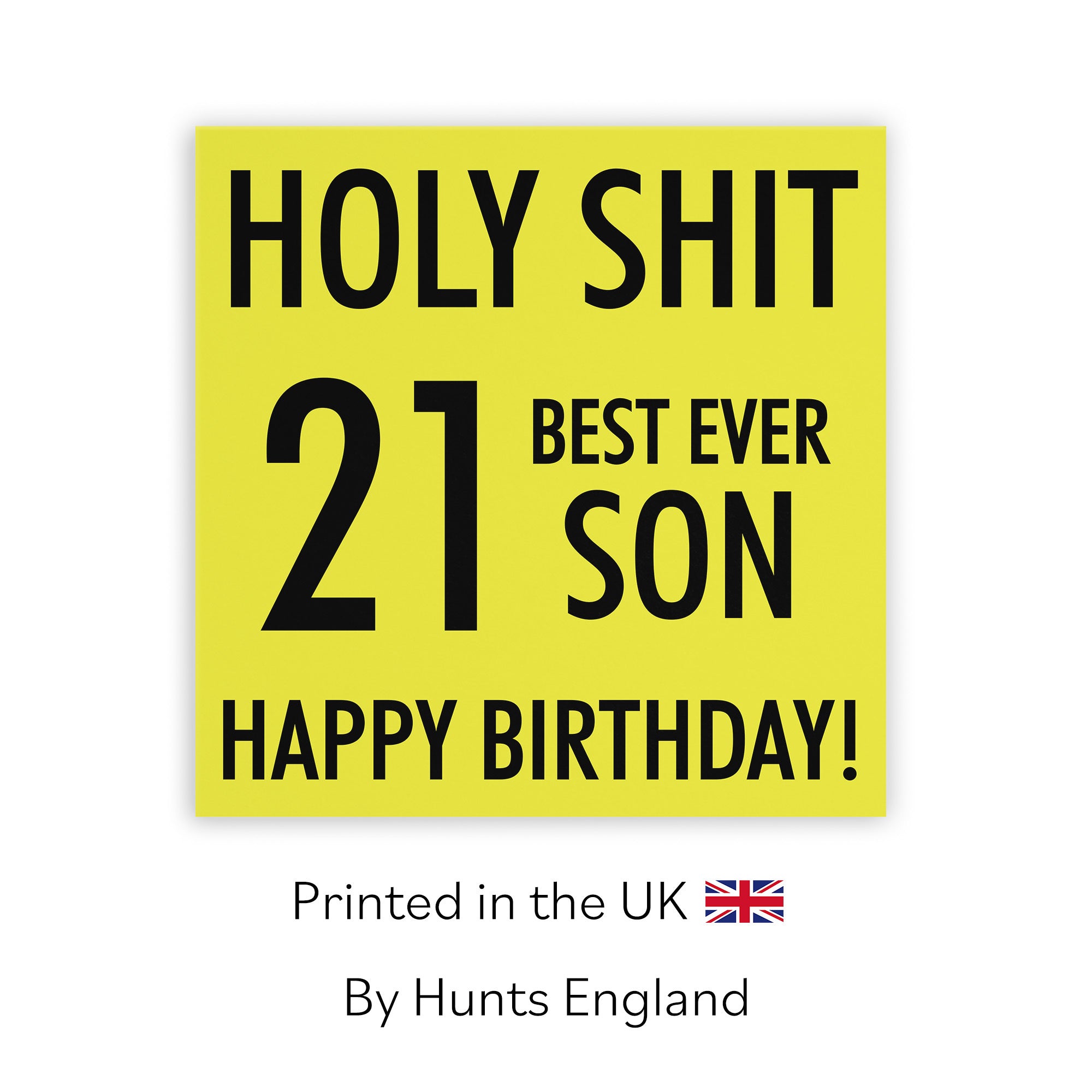 21st Son Birthday Card Holy Shit - Default Title (TH02114)