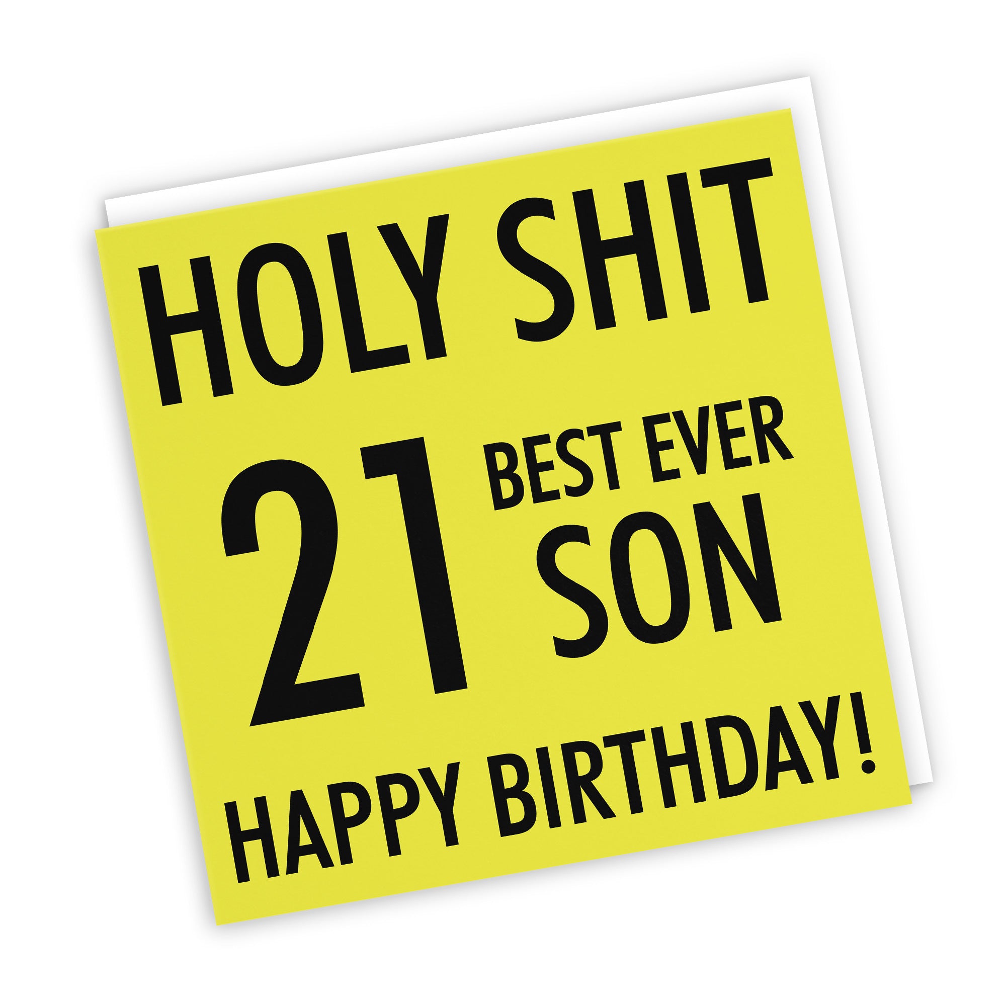 21st Son Birthday Card Holy Shit - Default Title (TH02114)