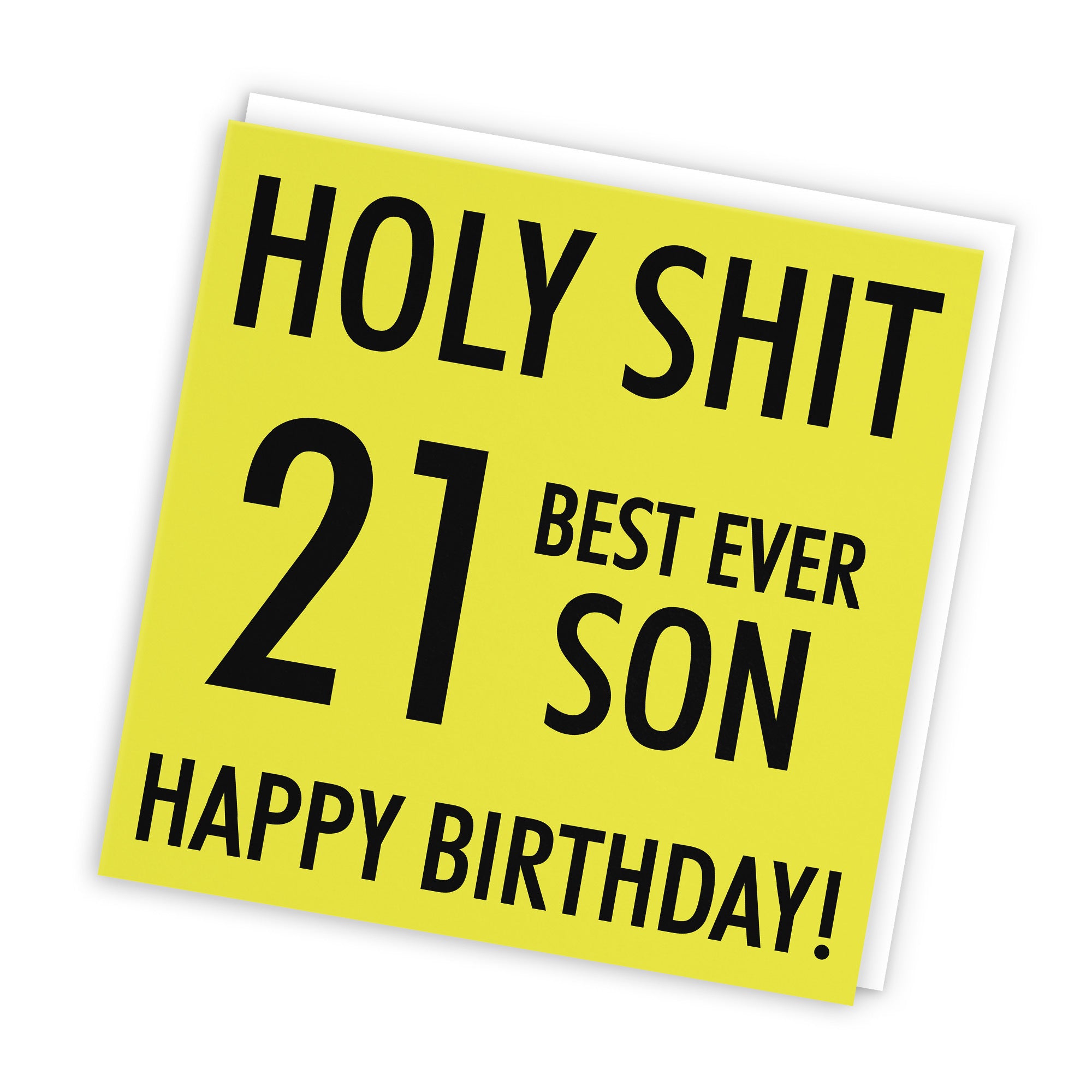 21st Son Birthday Card Holy Shit - Default Title (TH02114)
