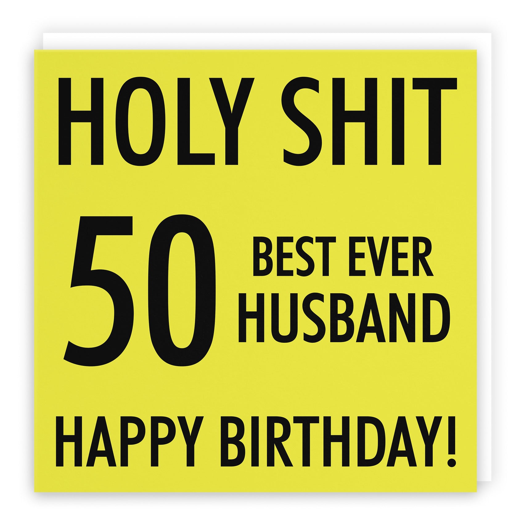 50th Husband Birthday Card Holy Shit - Default Title (TH02118)
