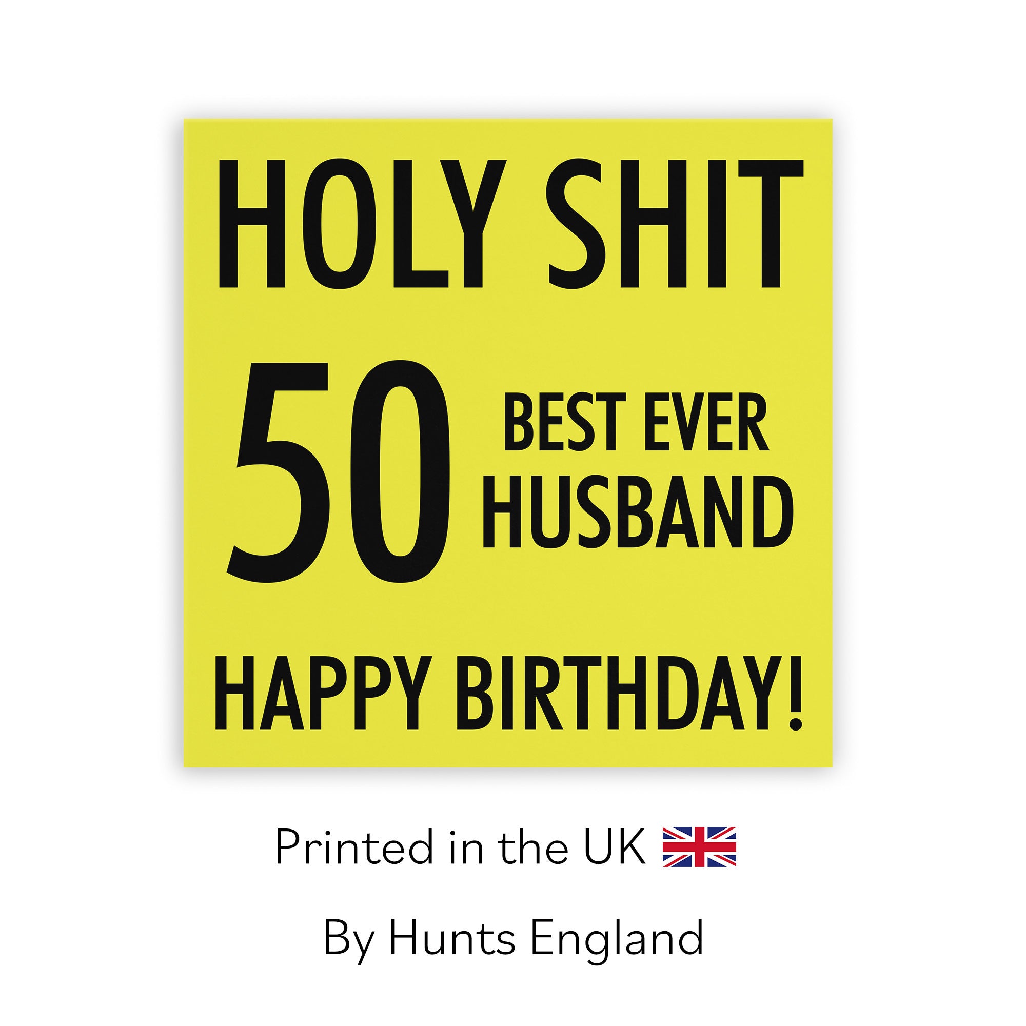 50th Husband Birthday Card Holy Shit - Default Title (TH02118)