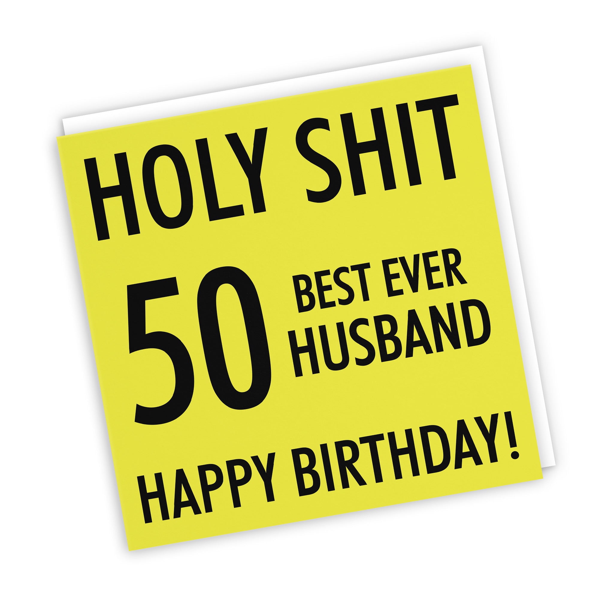 50th Husband Birthday Card Holy Shit - Default Title (TH02118)