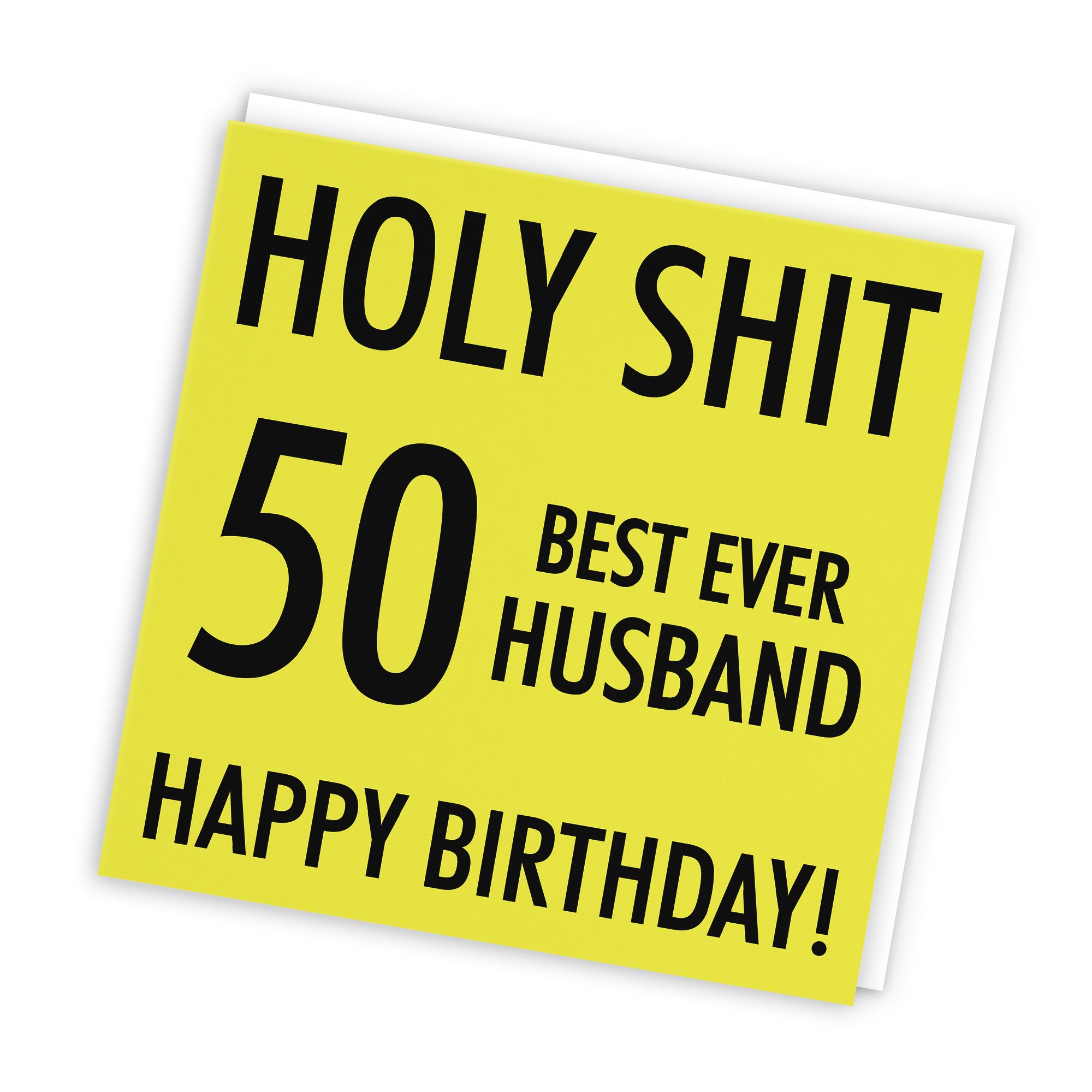 50th Husband Birthday Card Holy Shit - Default Title (TH02118)