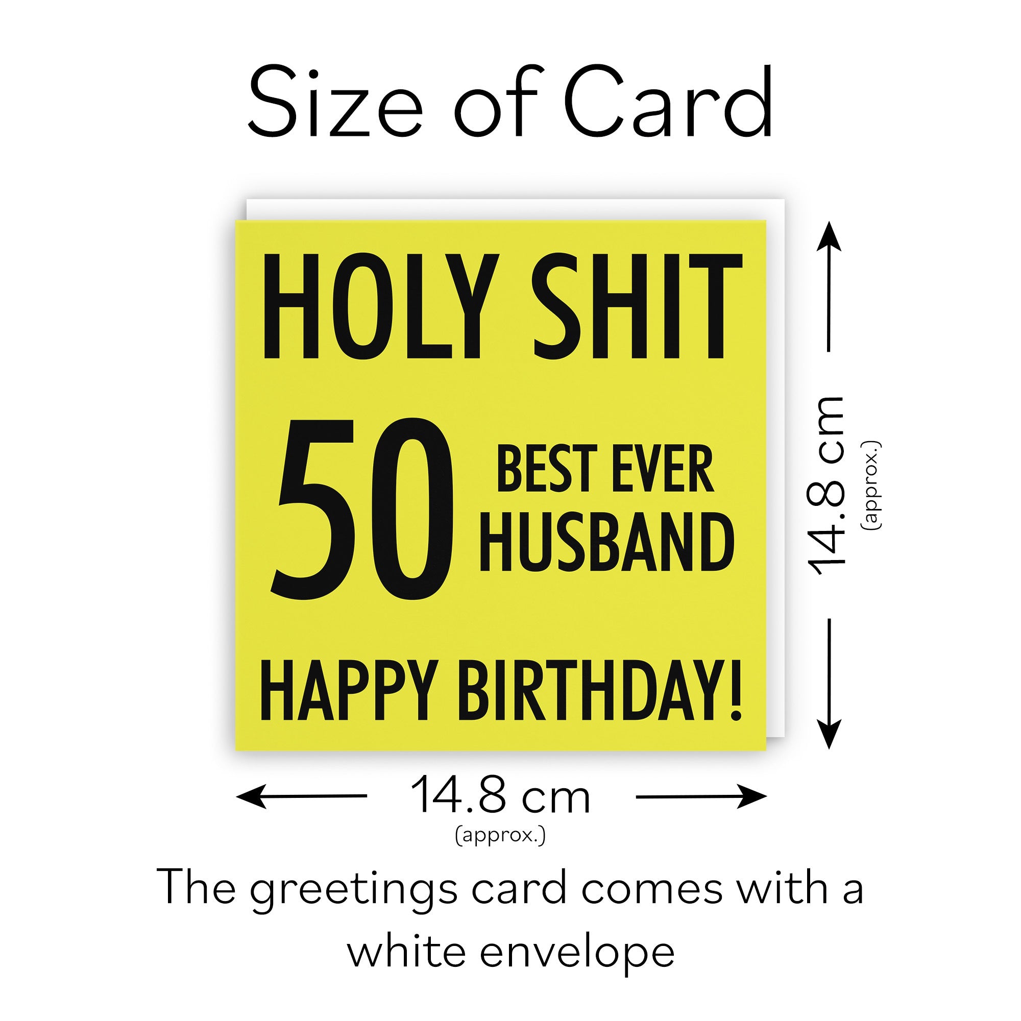 50th Husband Birthday Card Holy Shit - Default Title (TH02118)