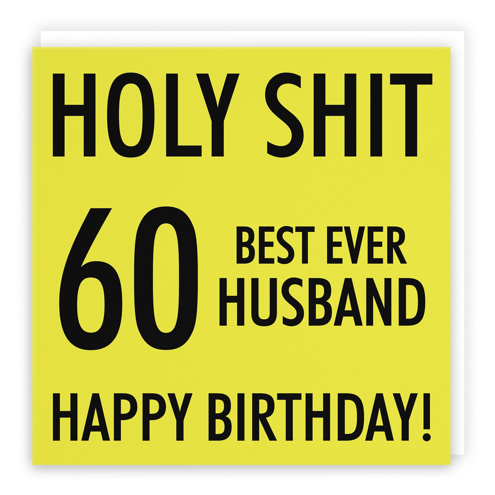 60th Husband Birthday Card Holy Shit - Default Title (TH02120)