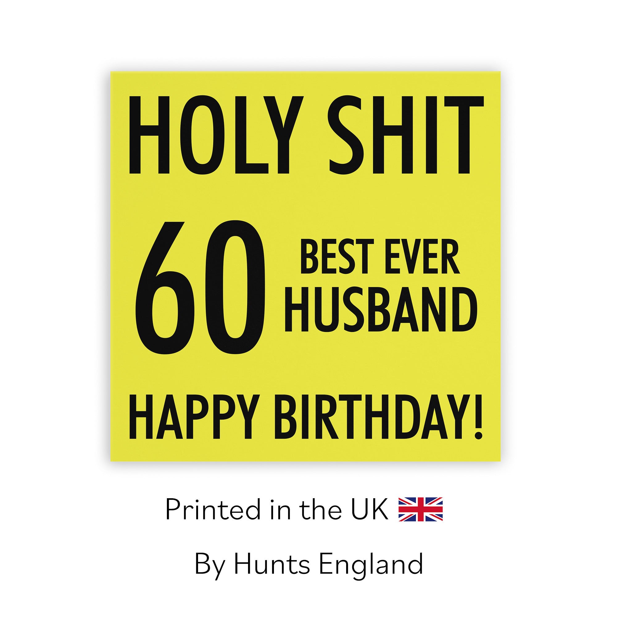 60th Husband Birthday Card Holy Shit - Default Title (TH02120)