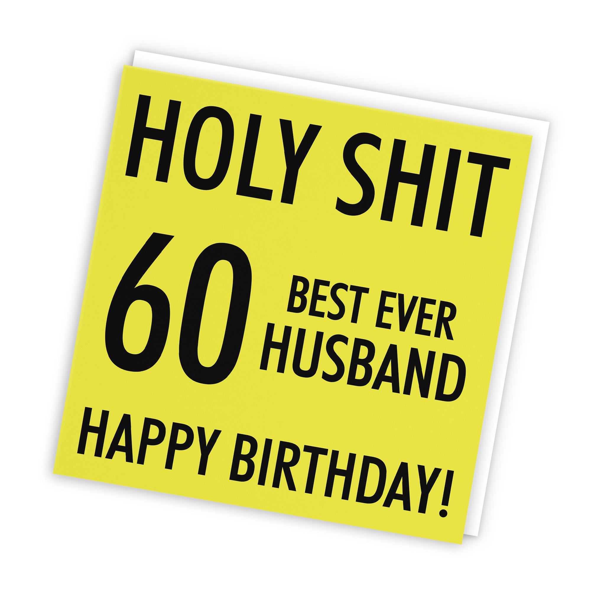 60th Husband Birthday Card Holy Shit - Default Title (TH02120)
