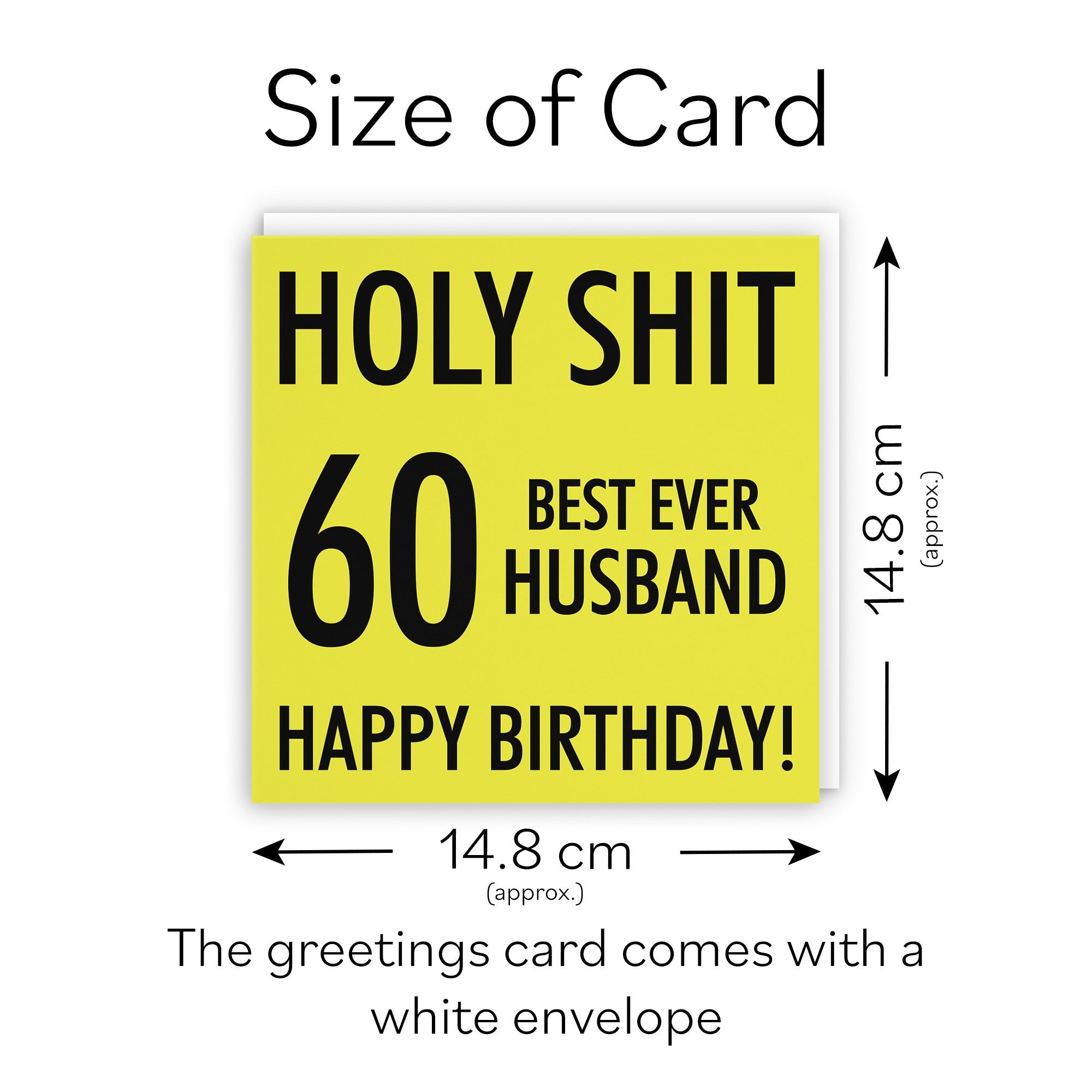60th Husband Birthday Card Holy Shit - Default Title (TH02120)