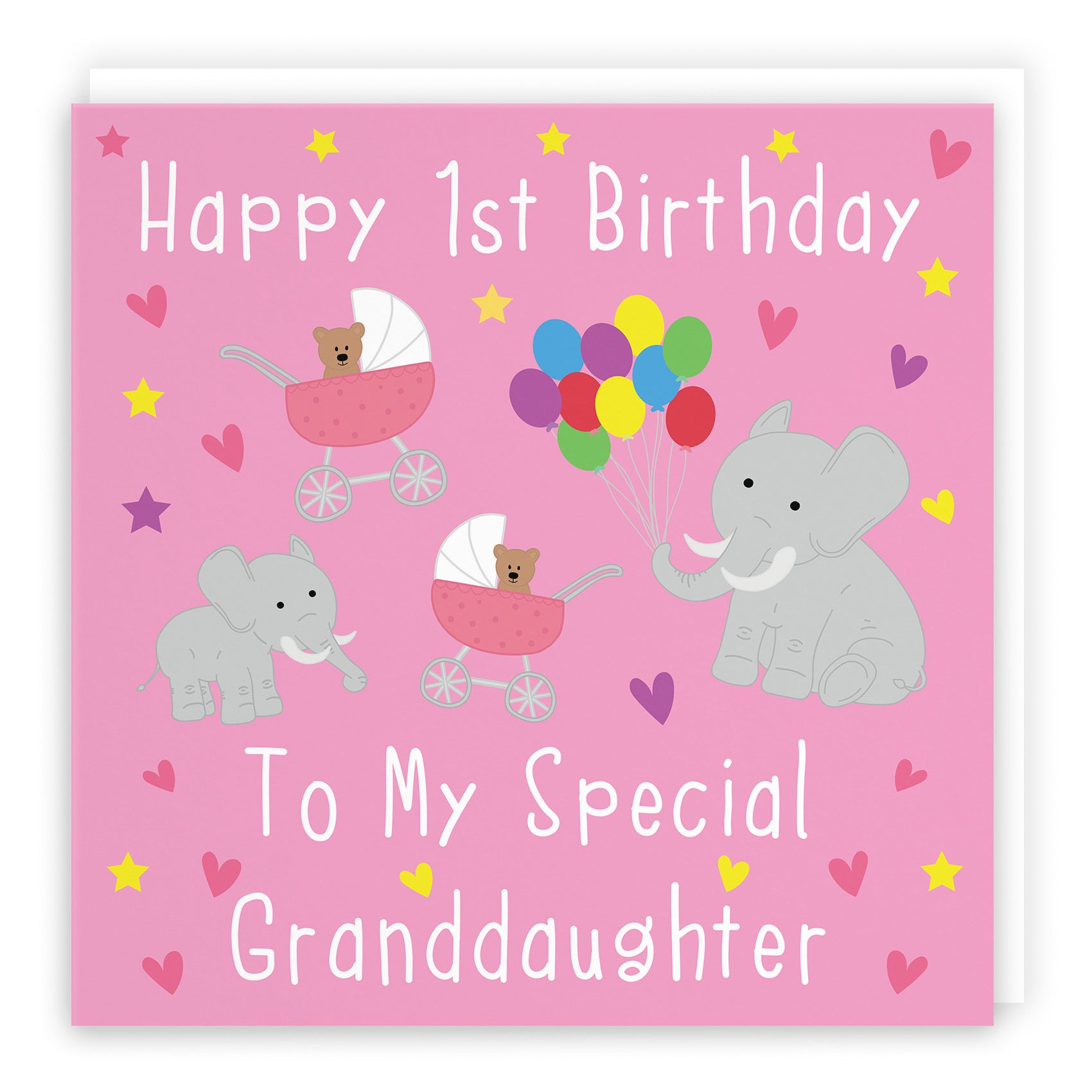 1st Granddaughter Birthday Card Elephants Iconic - Default Title (TH02130)