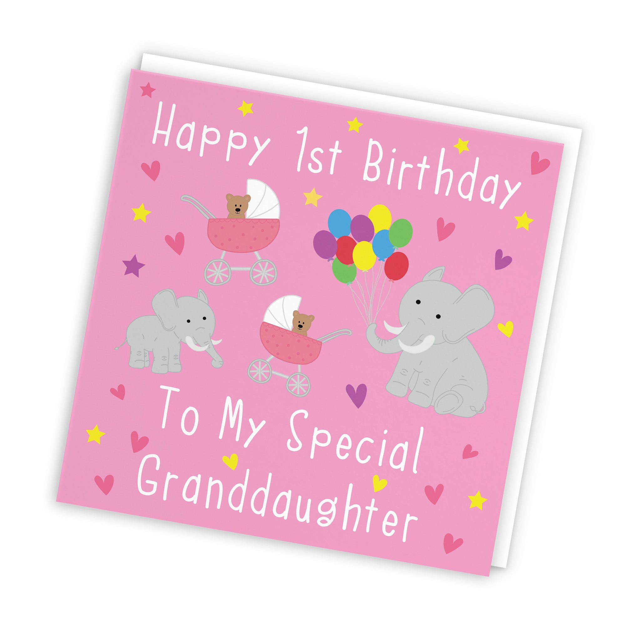 1st Granddaughter Birthday Card Elephants Iconic - Default Title (TH02130)