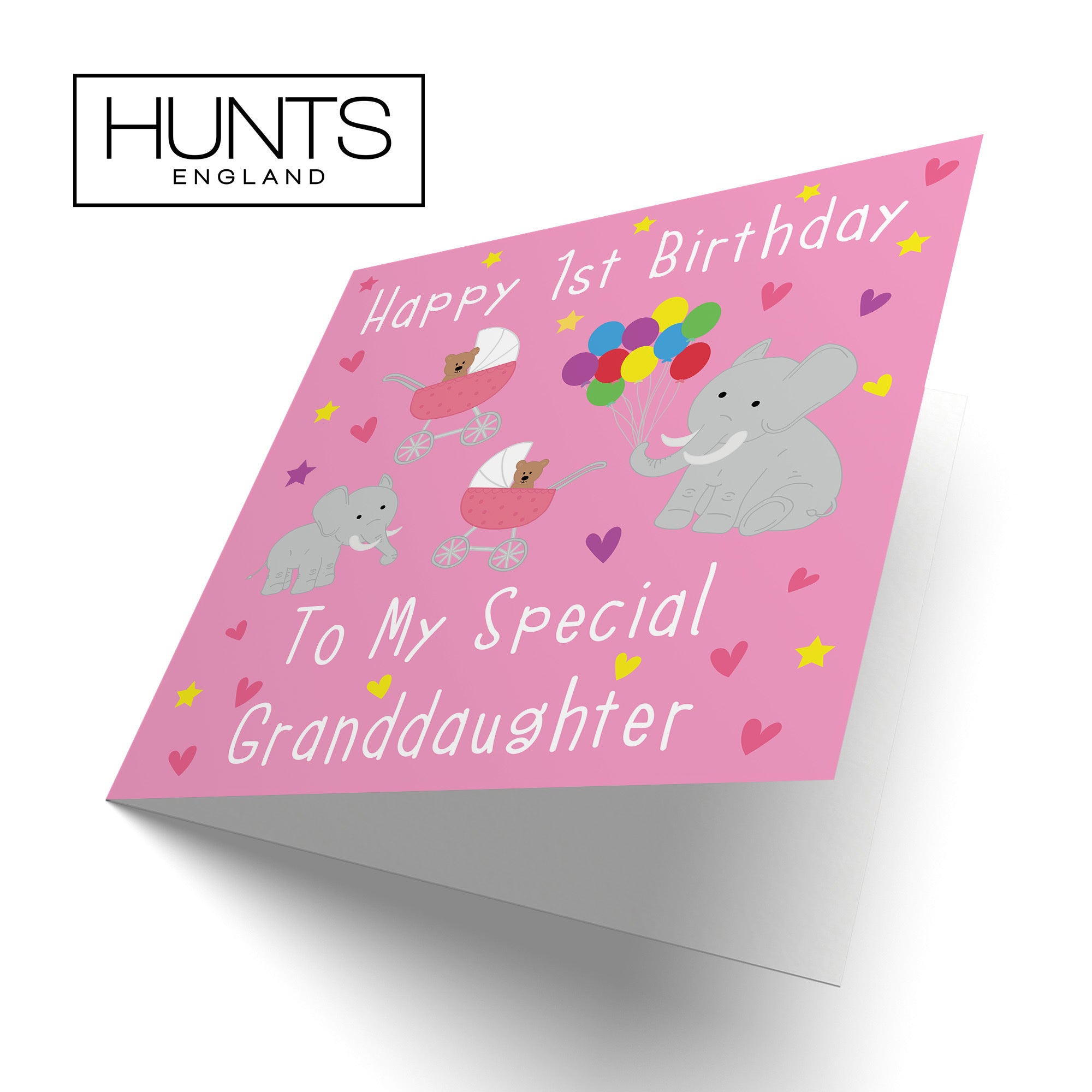 1st Granddaughter Birthday Card Elephants Iconic - Default Title (TH02130)