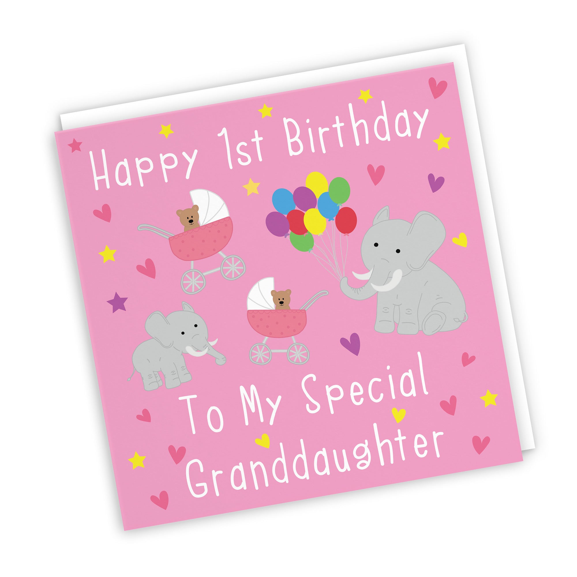 1st Granddaughter Birthday Card Elephants Iconic - Default Title (TH02130)