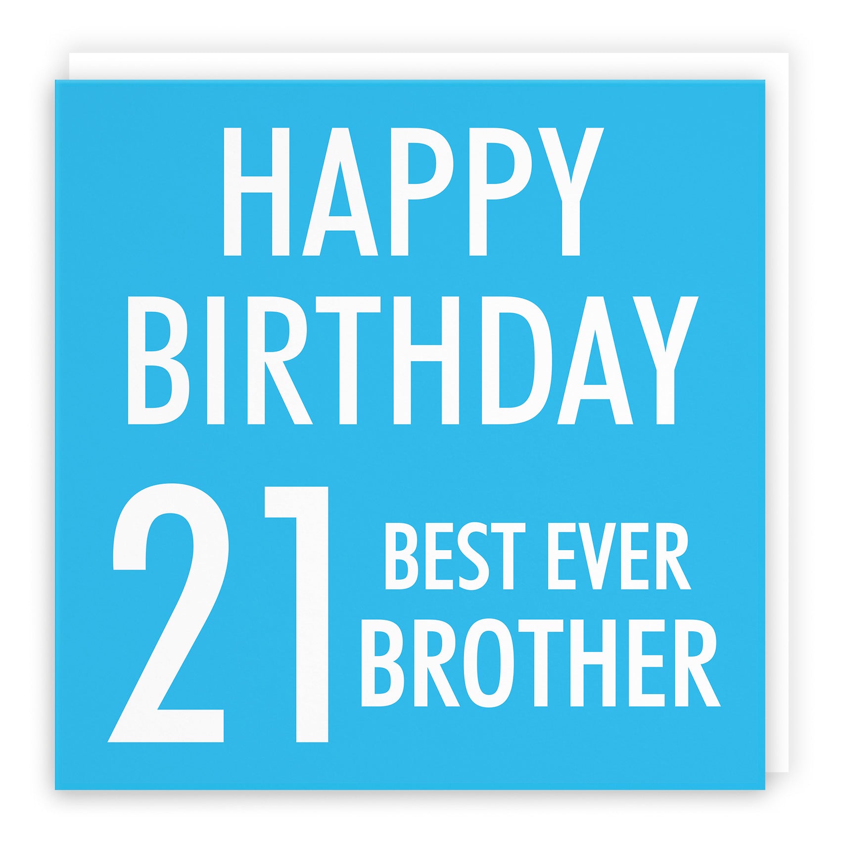 21st Brother Birthday Card Urban Colour - Default Title (TH02170)