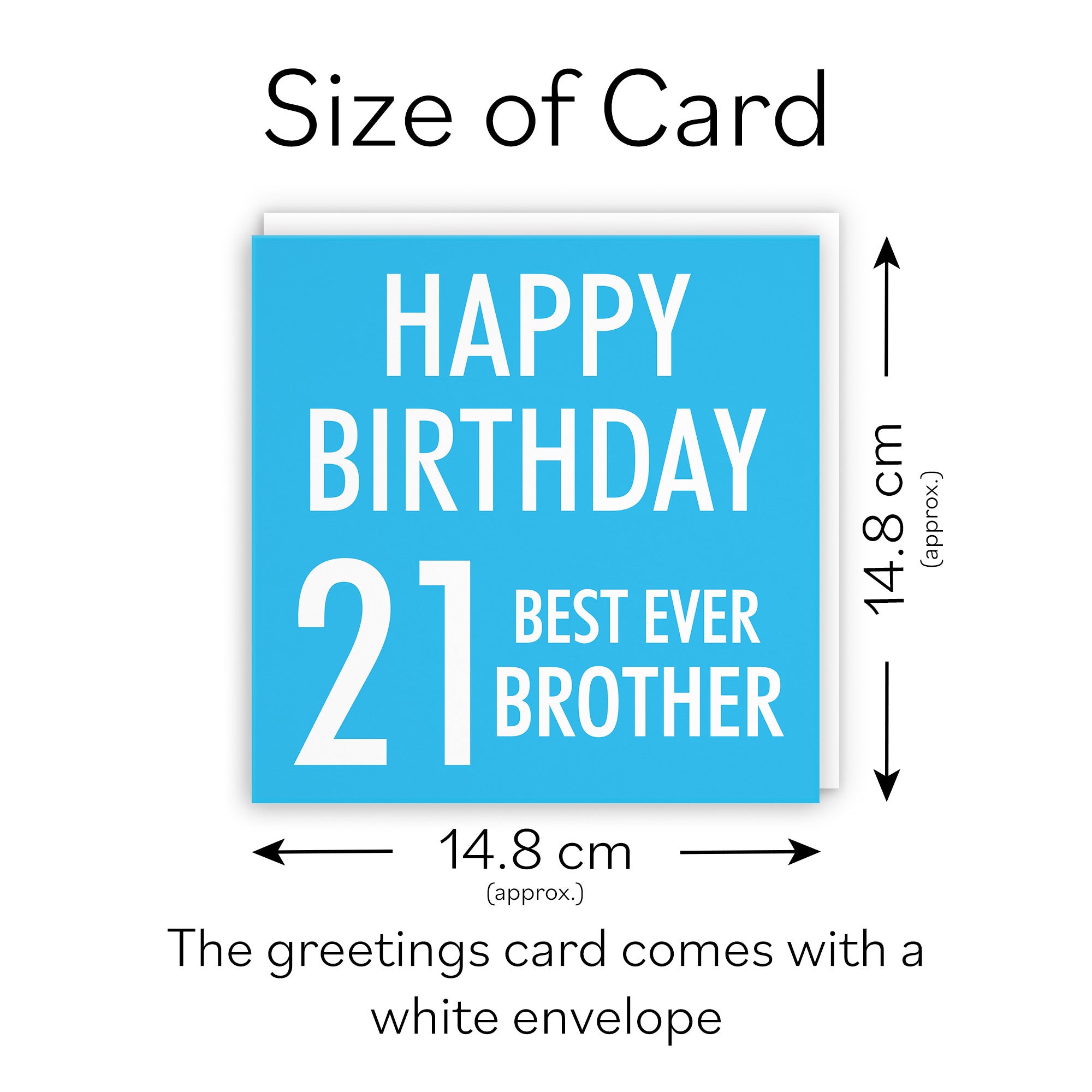 21st Brother Birthday Card Urban Colour - Default Title (TH02170)