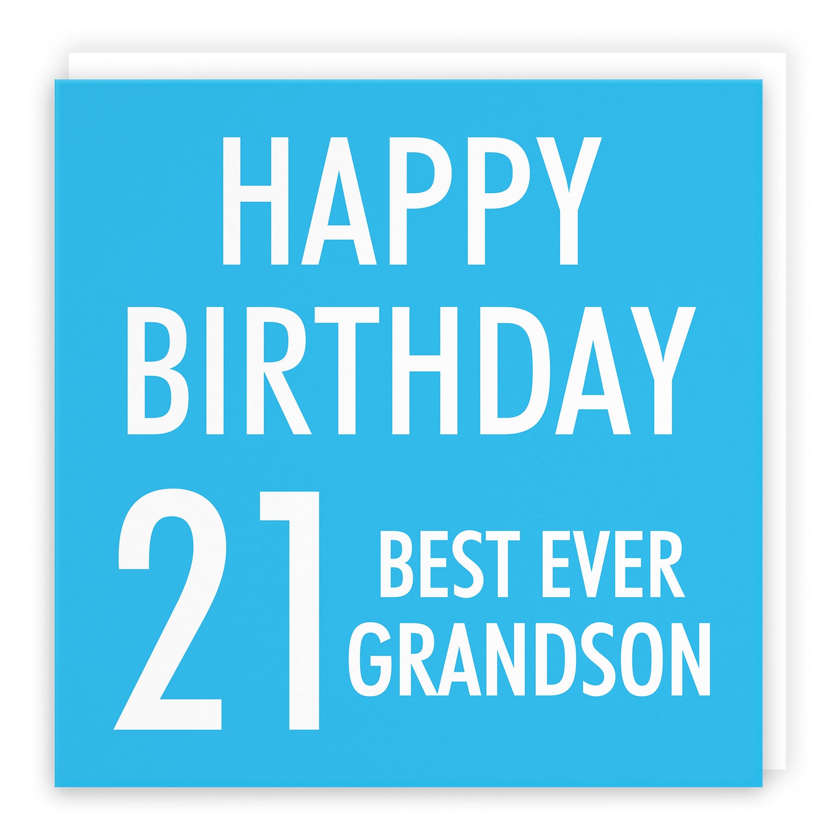 21st Grandson Birthday Card Urban Colour - Default Title (TH02172)