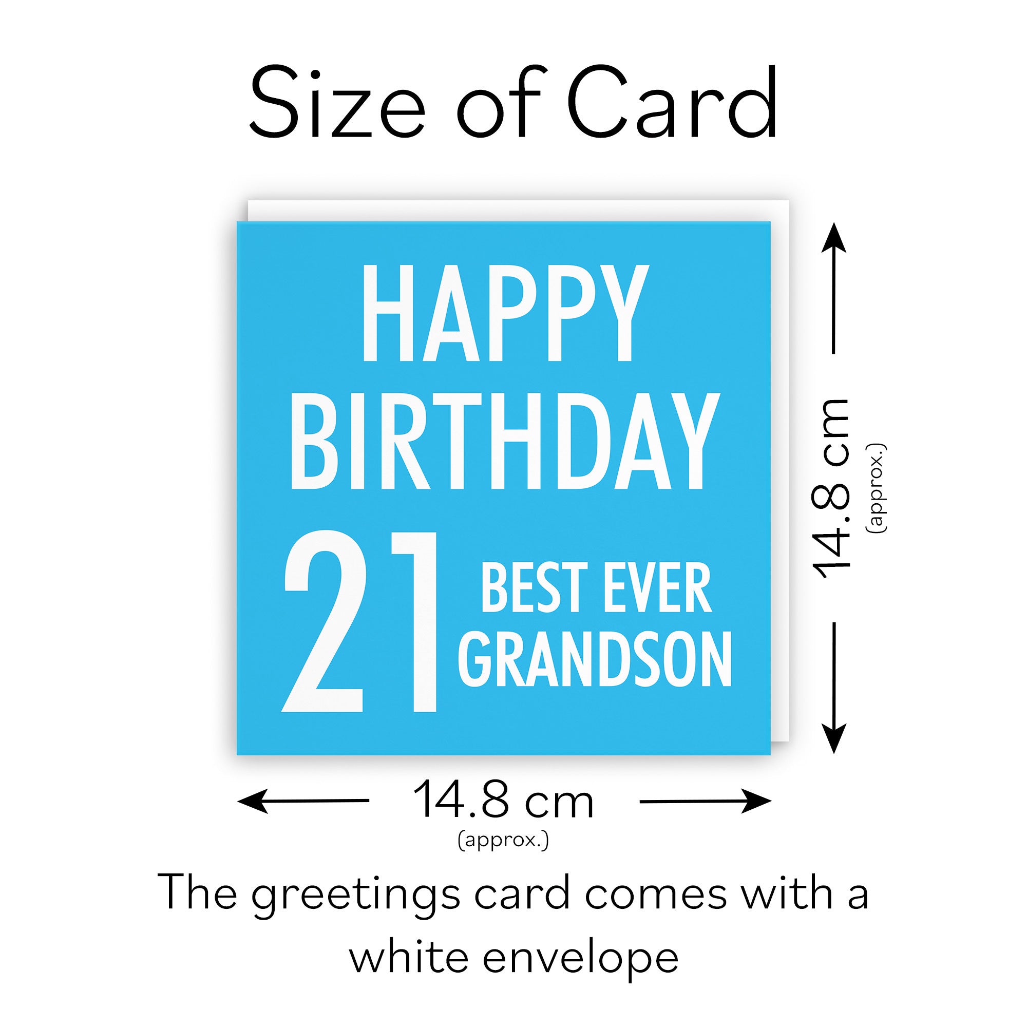 21st Grandson Birthday Card Urban Colour - Default Title (TH02172)