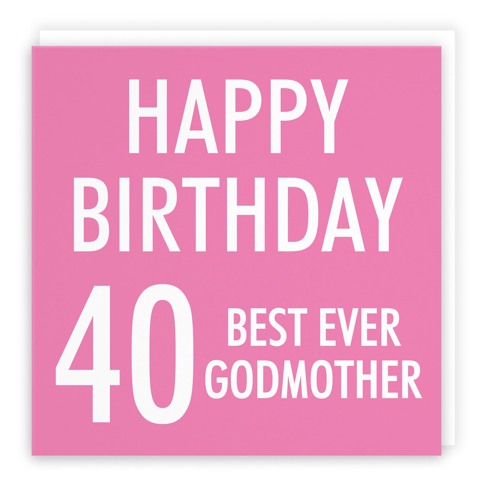 40th Godmother Birthday Card Urban Colour - Default Title (TH02184)