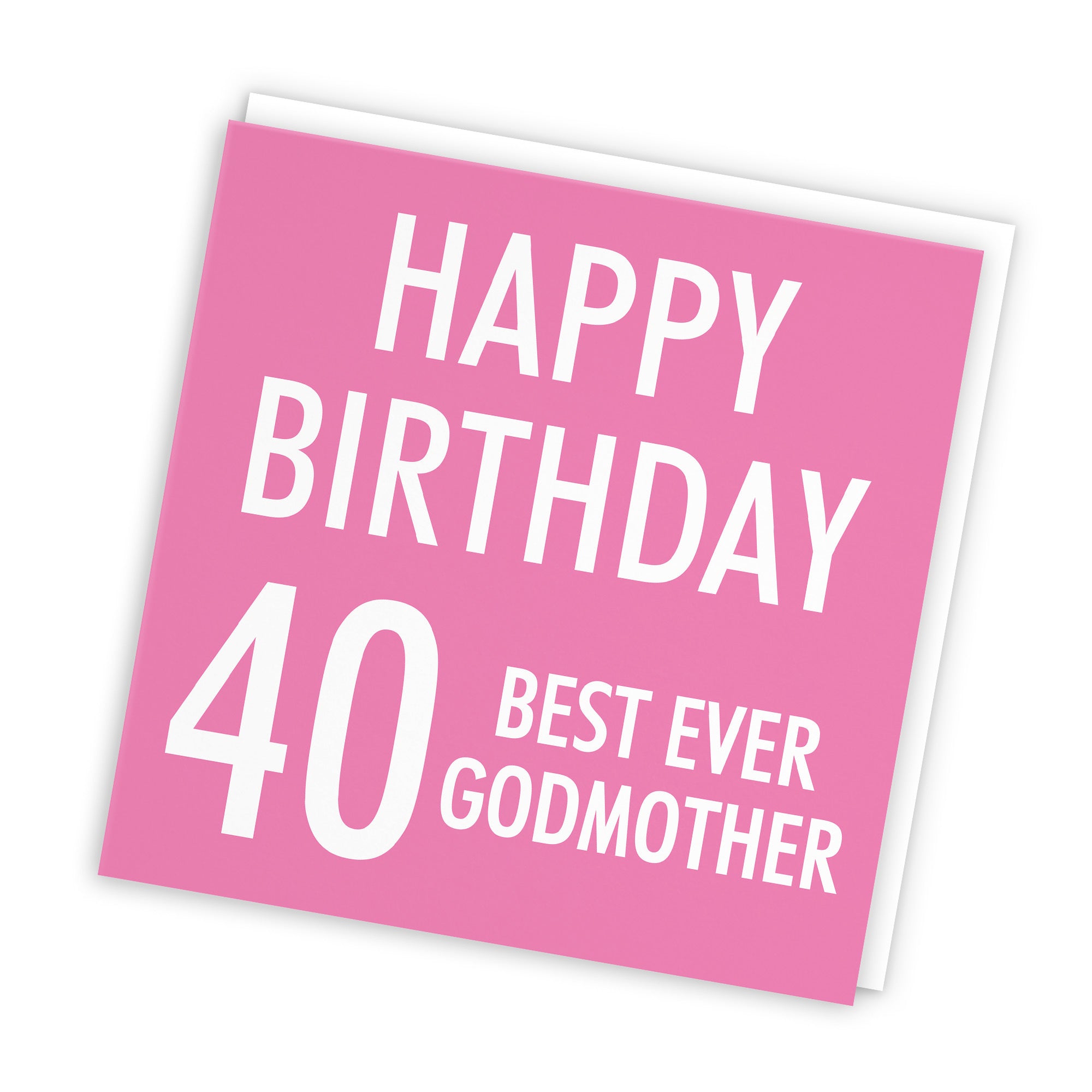 40th Godmother Birthday Card Urban Colour - Default Title (TH02184)